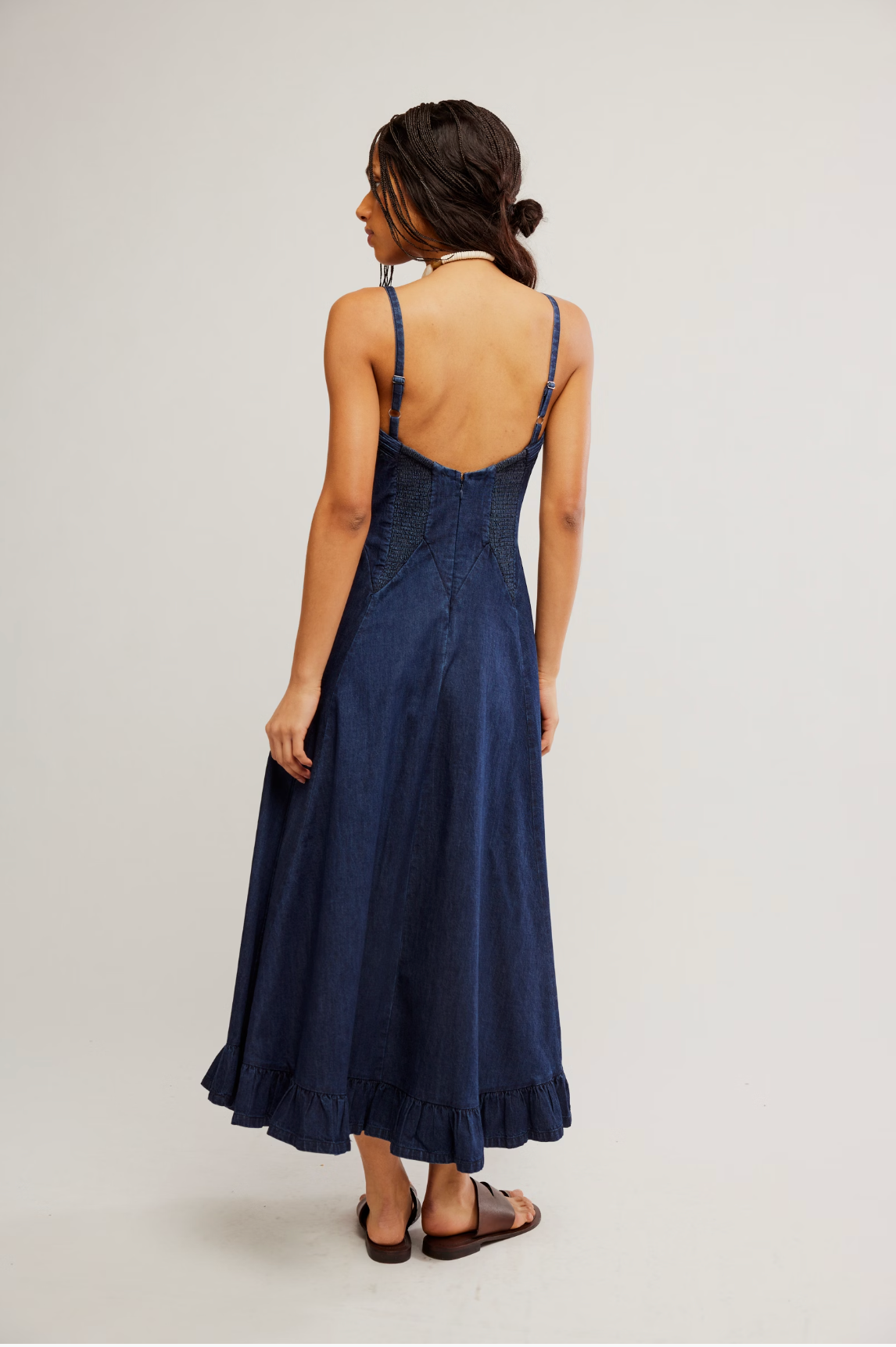 Another Season Denim Midi Dress