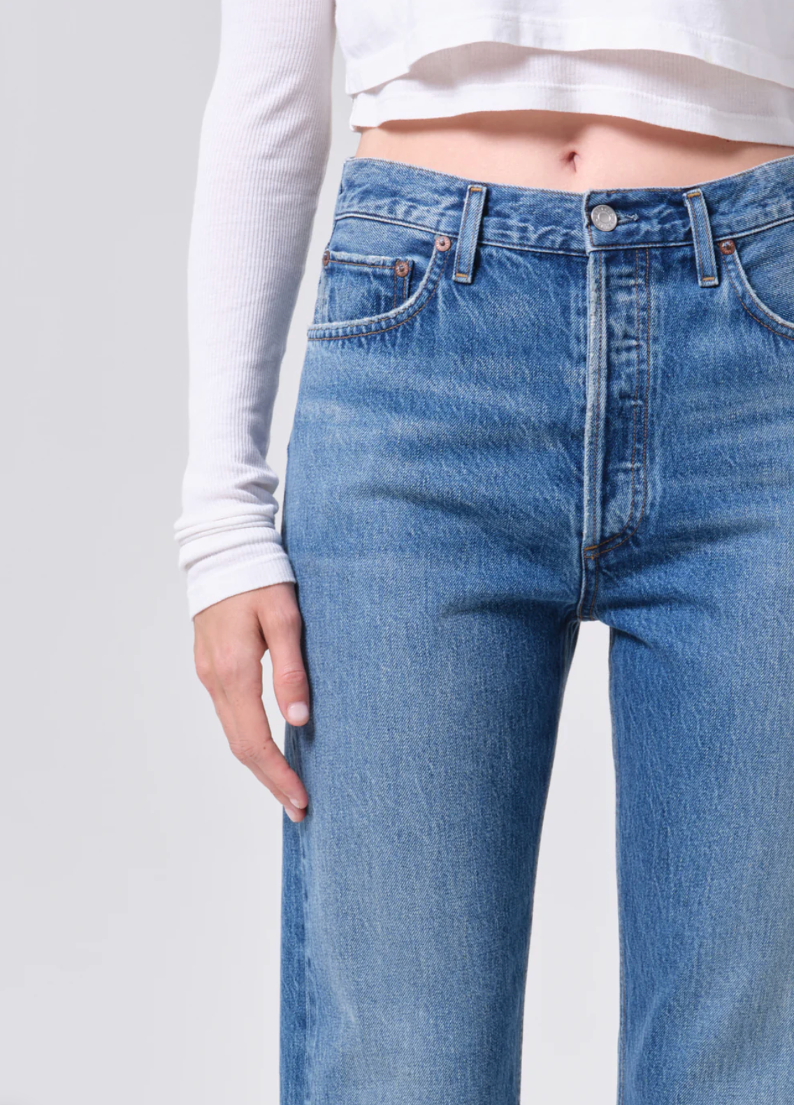 90's Pinch Waist High Rise Straight in Circulate