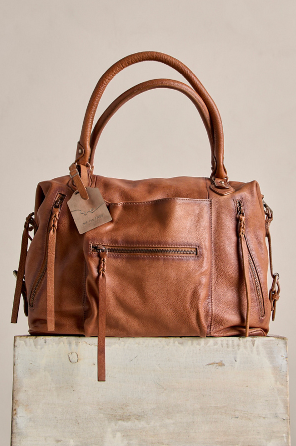 We The Free Emerson Tote Bag in Cognac