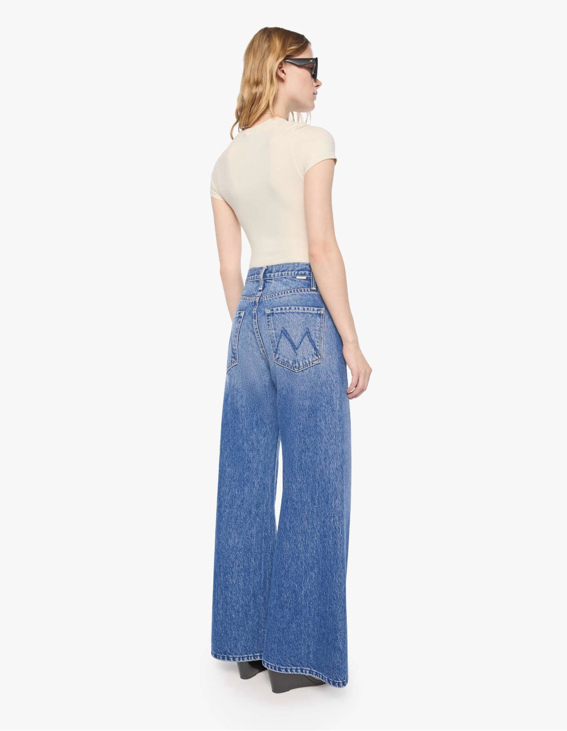 PETITES The Lil Lemon Twist Jean by Mother in Skimp