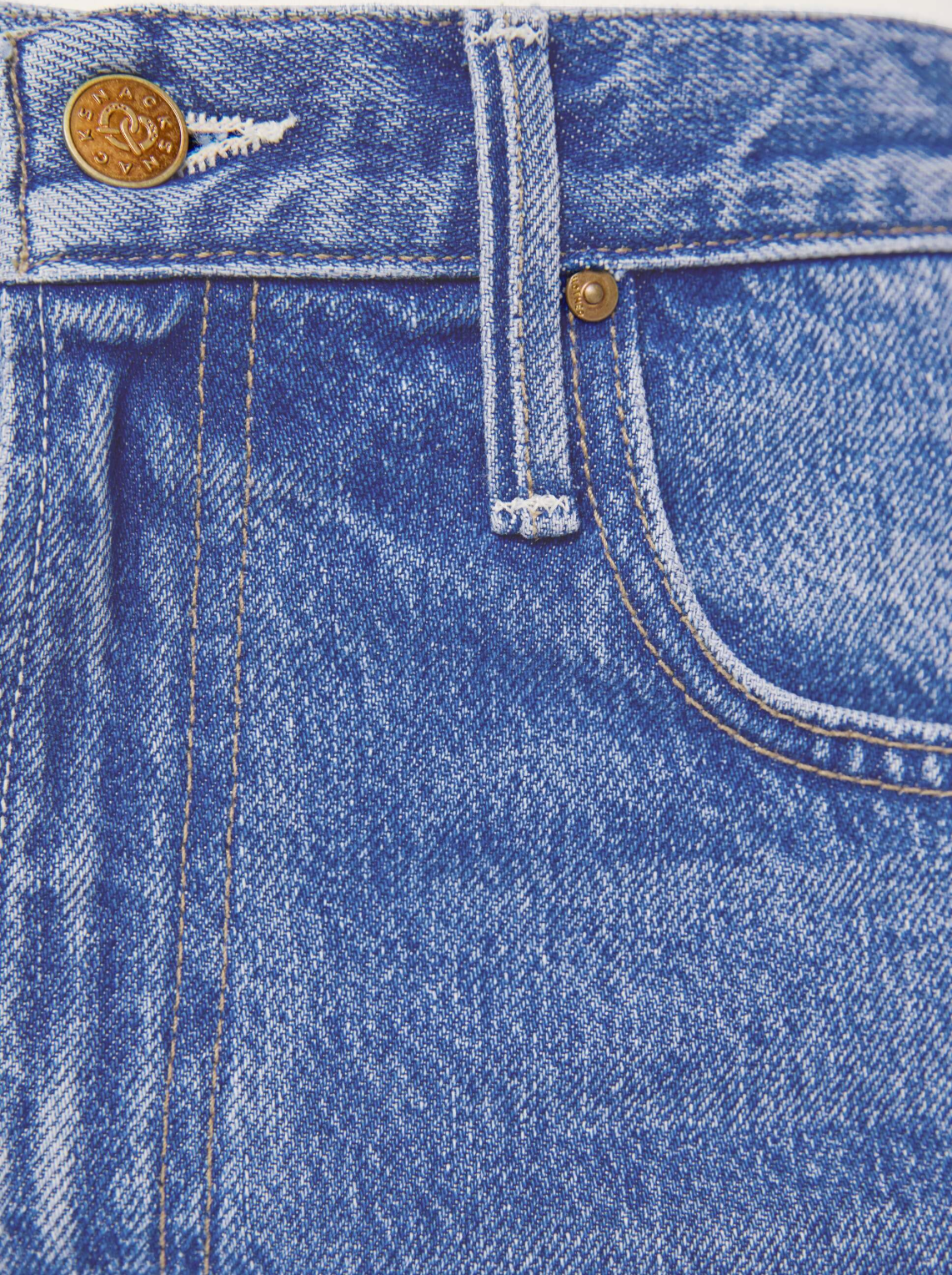 PETITES The Lil Lemon Twist Jean by Mother in Skimp