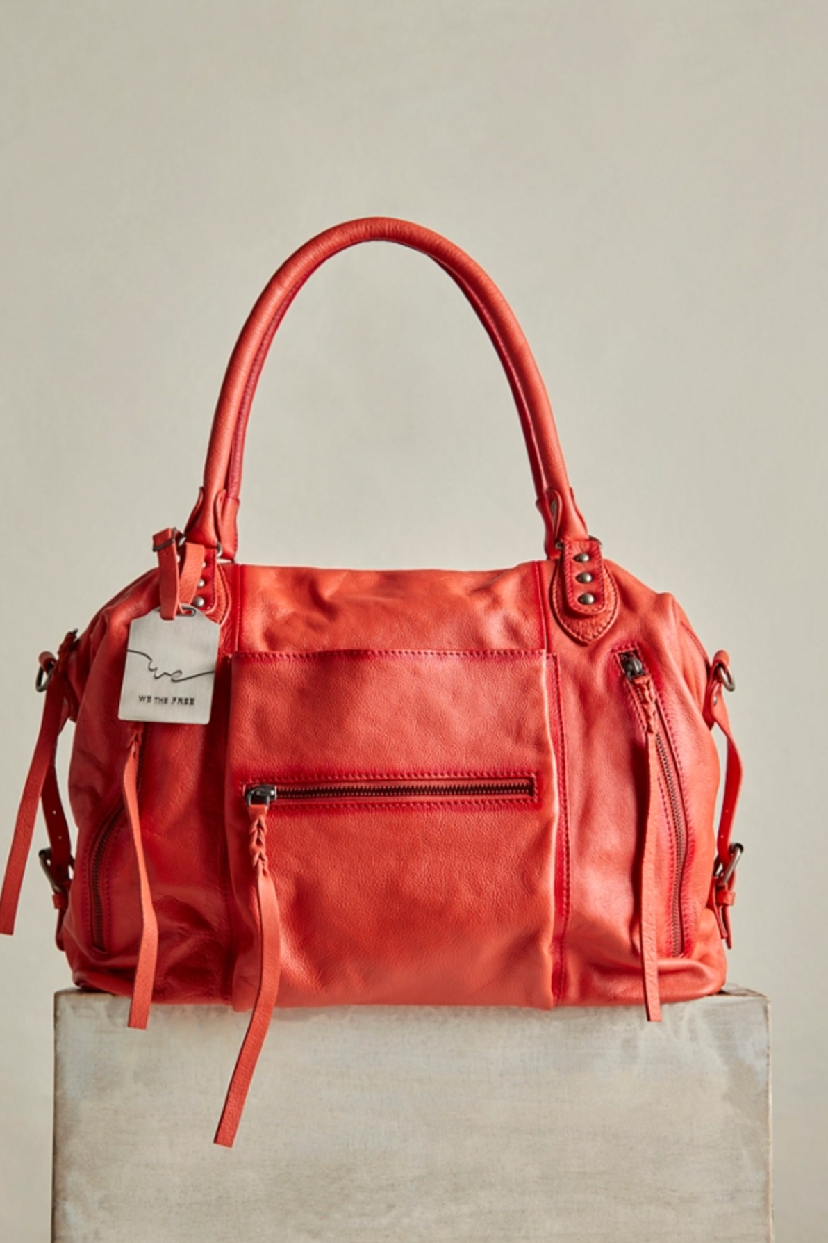 We The Free Emerson Tote Bag in Rusty Red