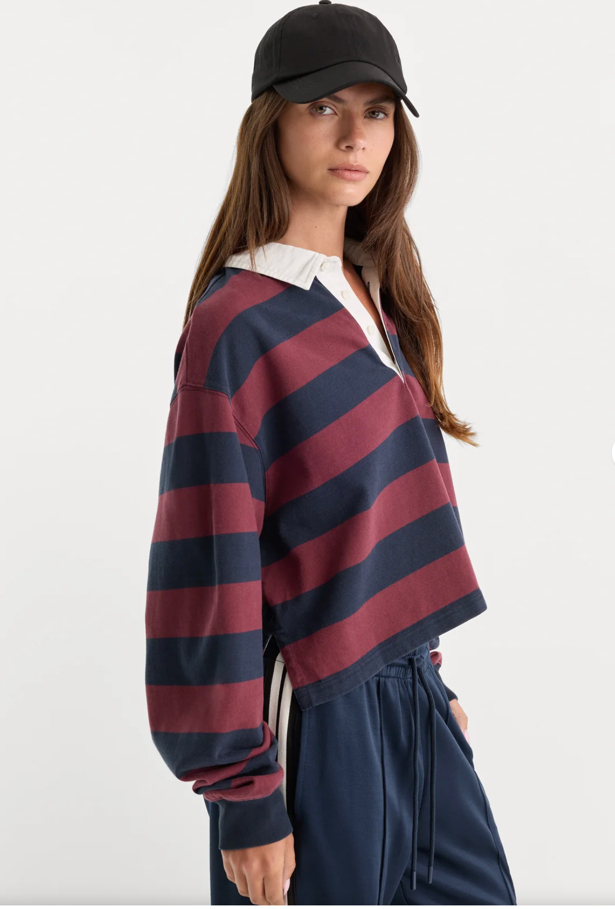 the cropped rugby polo