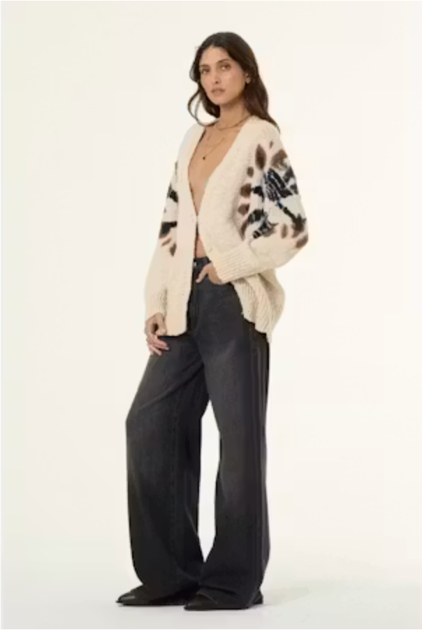 Indie Cardigan in Stellar Wash