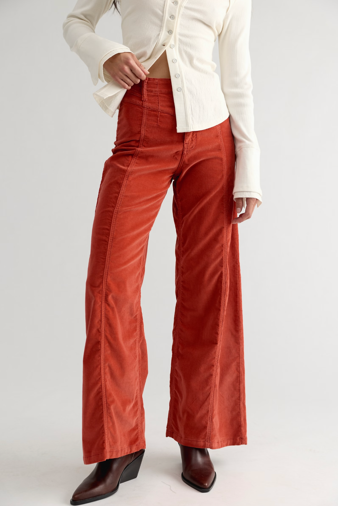 We The Free Libre Wide-Leg Cords in Bossa Nova