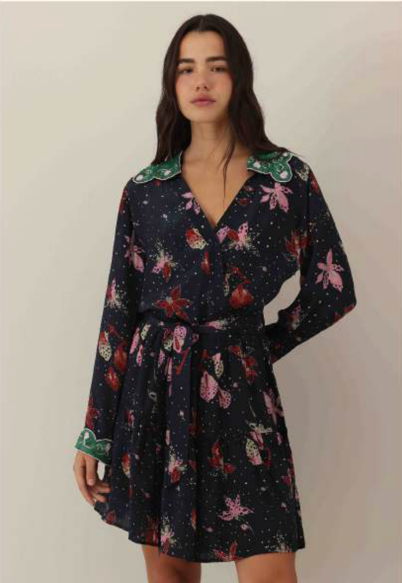 Vero Alfie Pasiflora Mini Dress