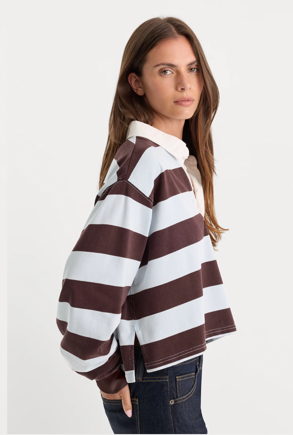 Cropped Rugby Polo by Good American