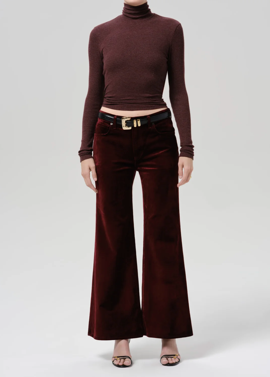 Kimberly 70's Stretch Velvet Flare