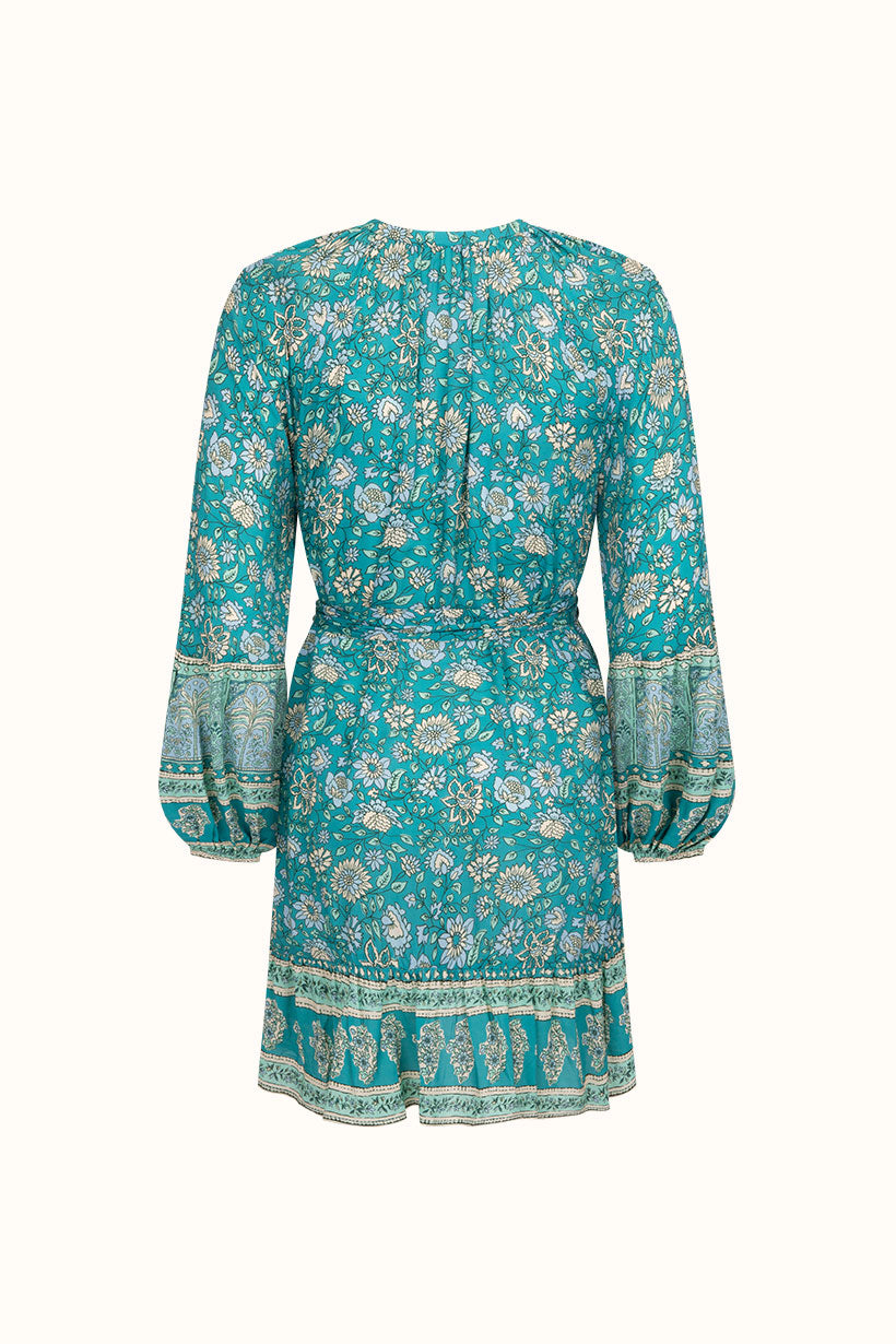 Elysian Tunic Dress In Jade By Spell