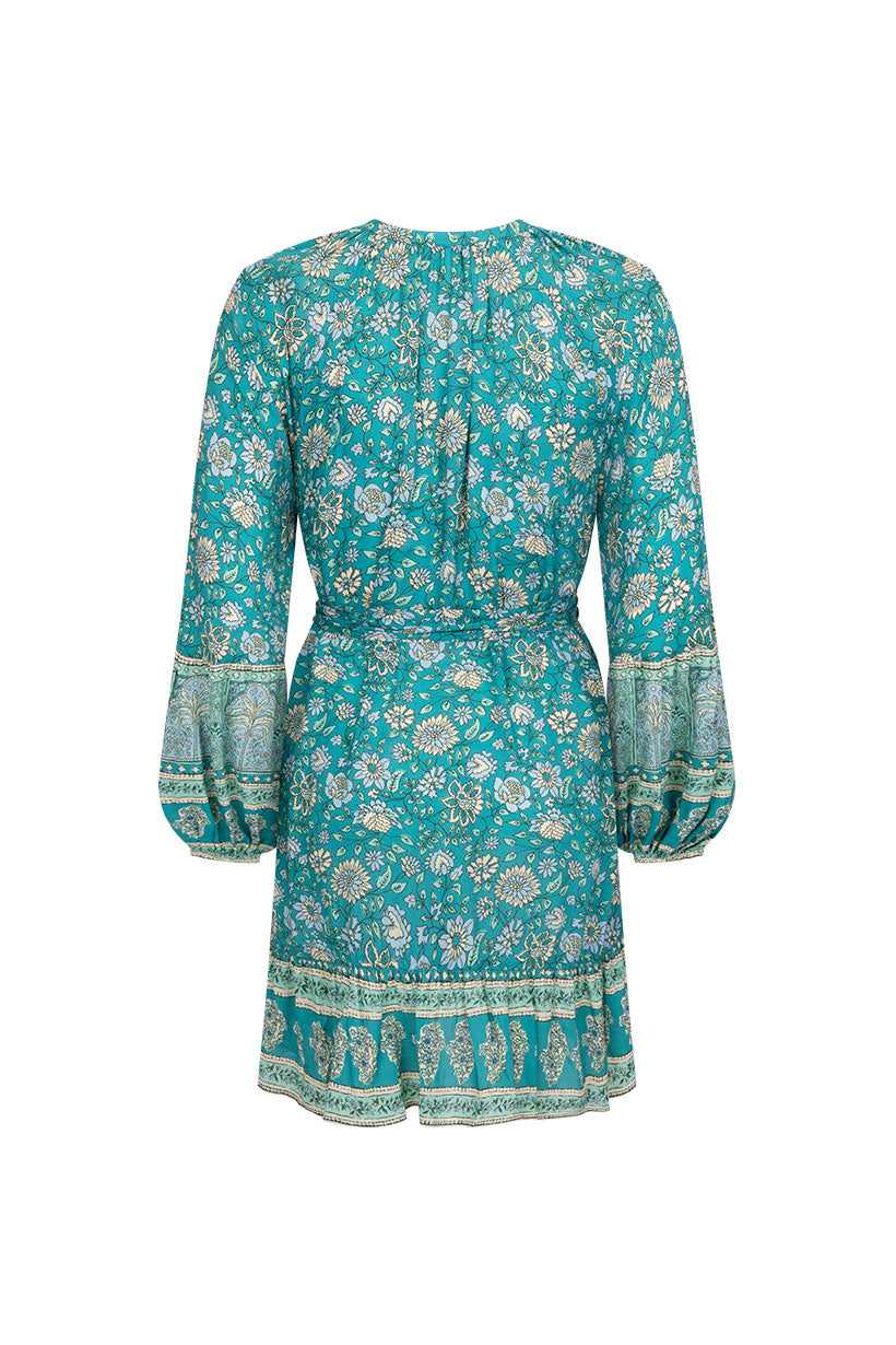 Elysian Tunic Dress In Jade By Spell