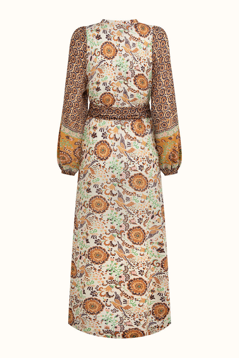 Sannah Boho Maxi Dress - Golden Ochre By Spell