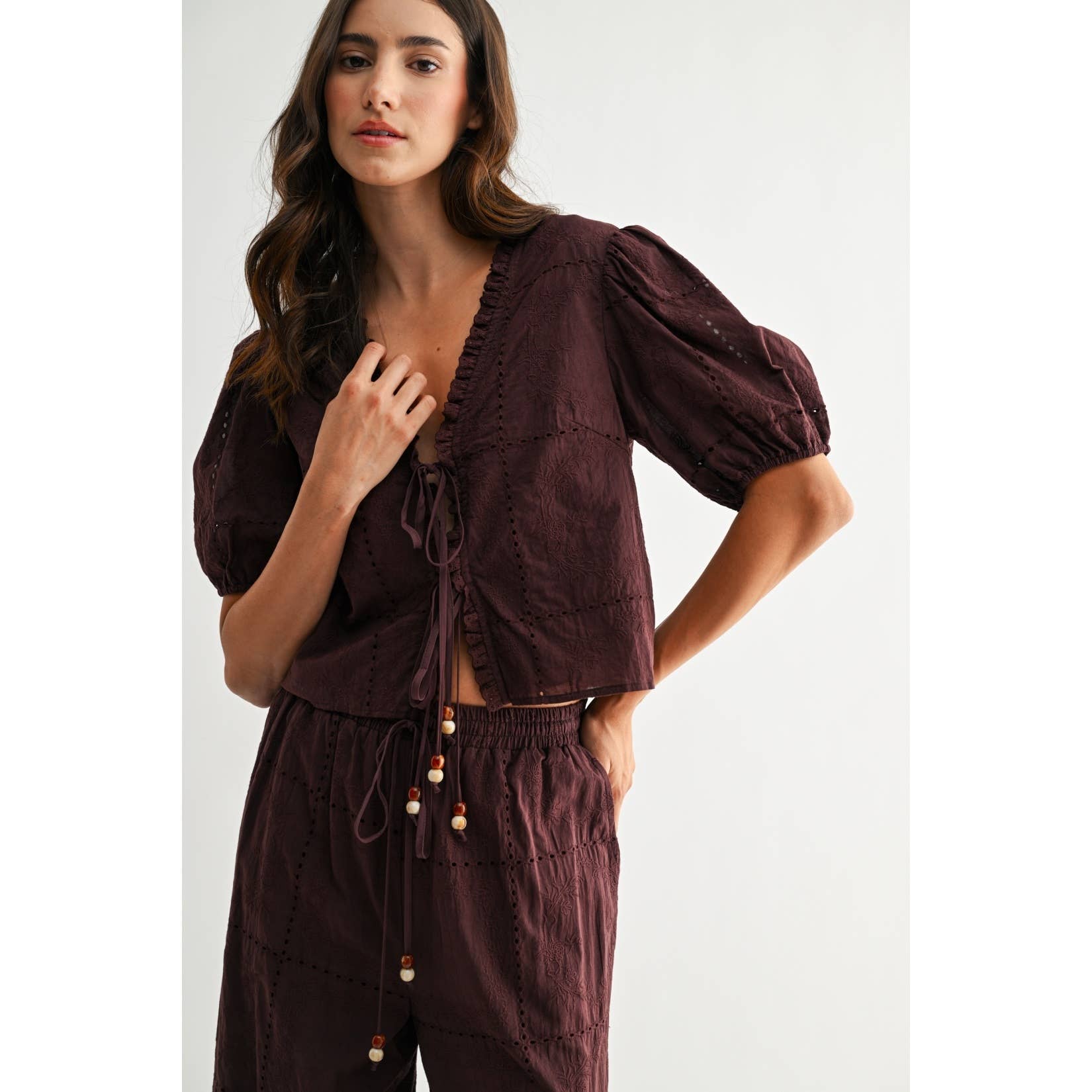 EMBO PUFF SLEEVE TOP