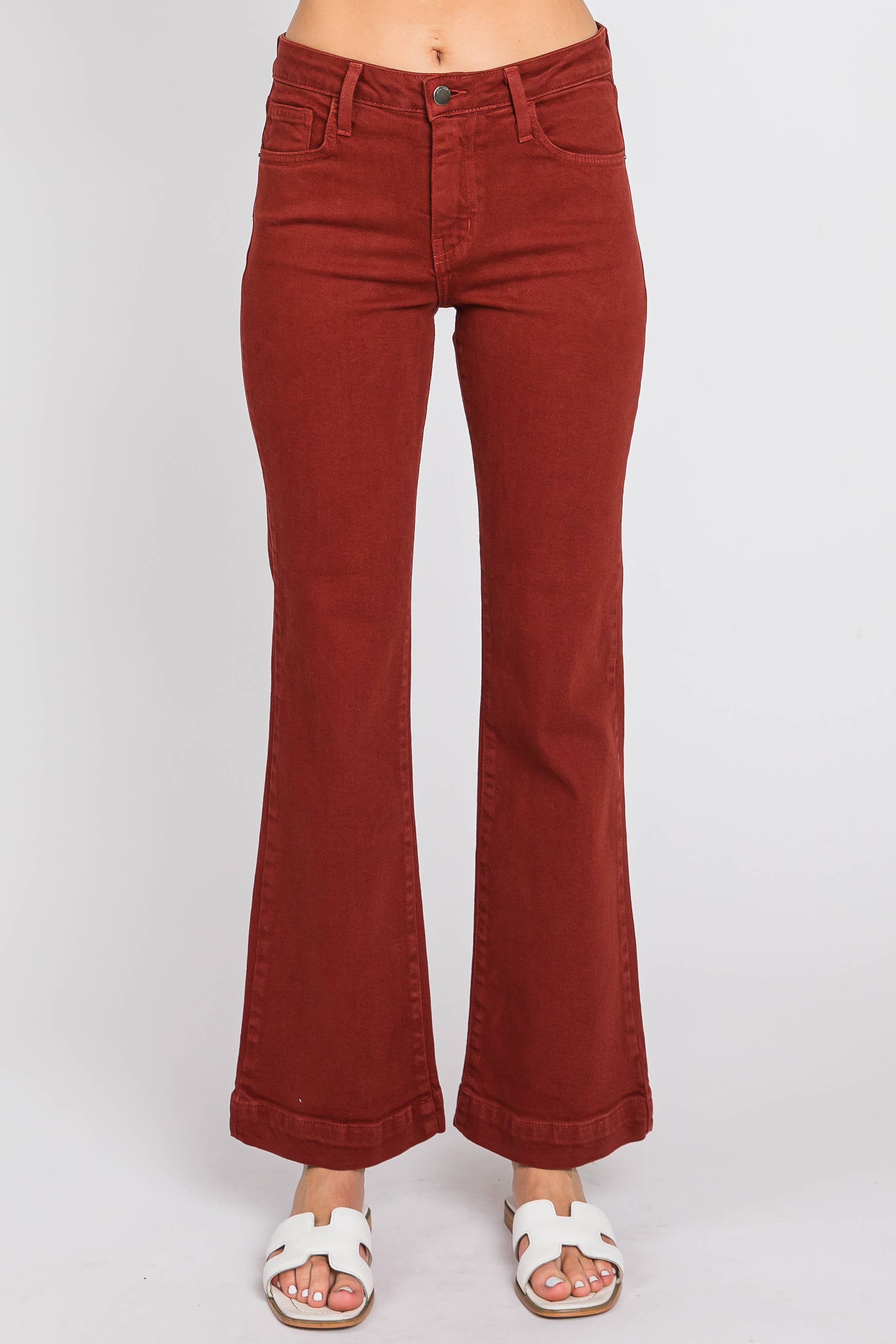 Sicily Wide Hem Cropped Jeans