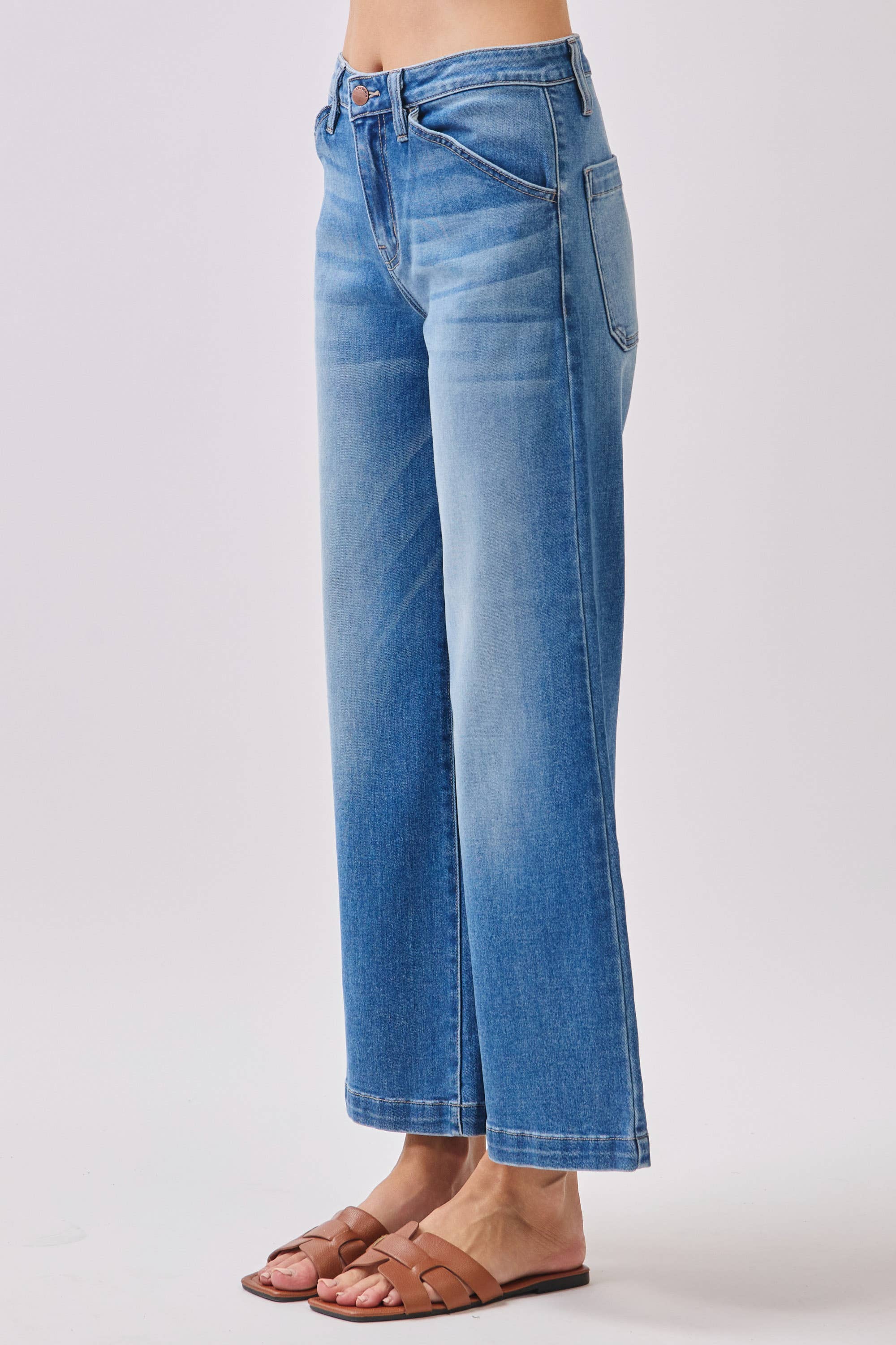 Genoa Slant Pocket Crop Jeans