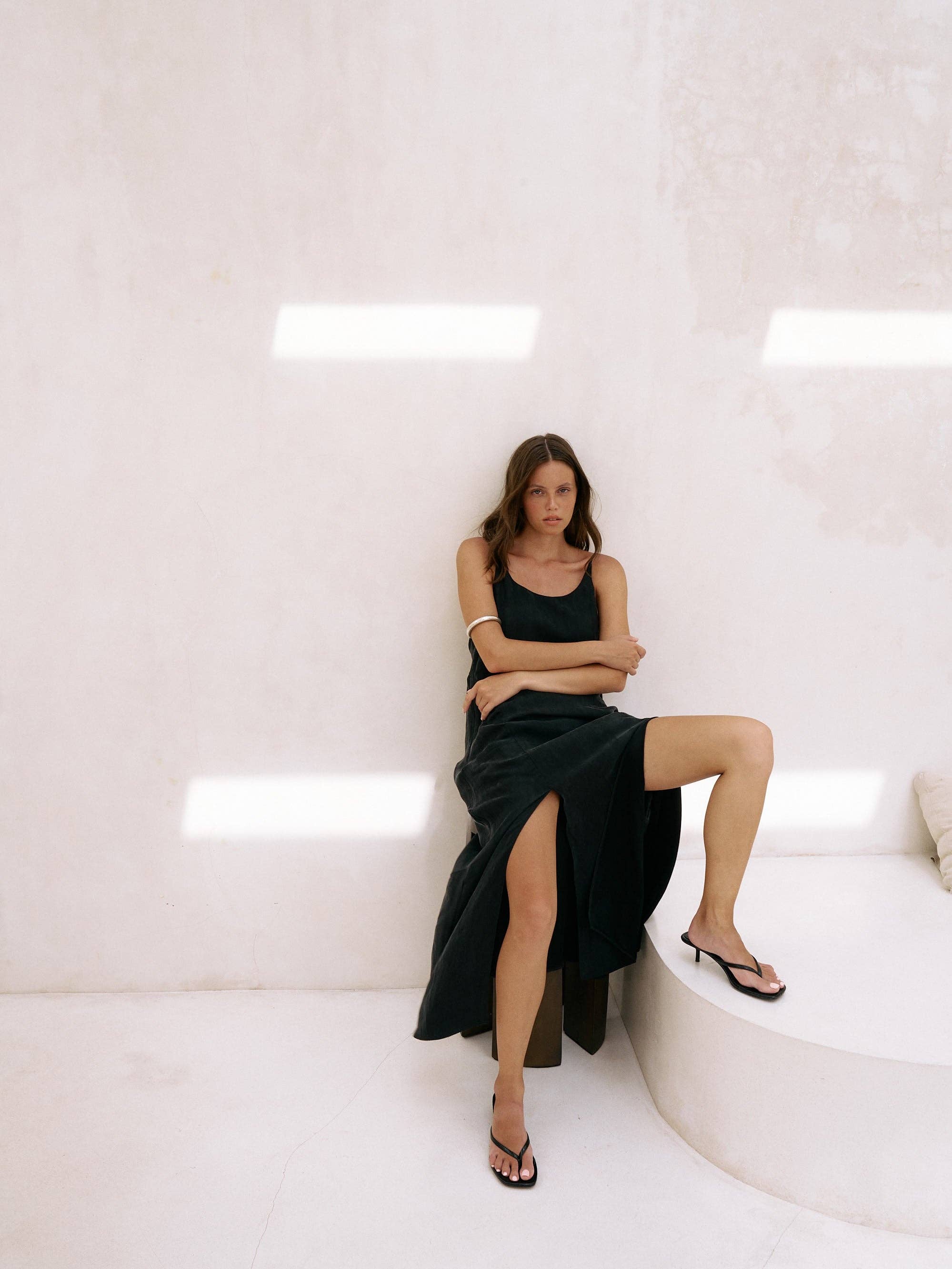 Lucid Midnight Maxi Dress - Black
