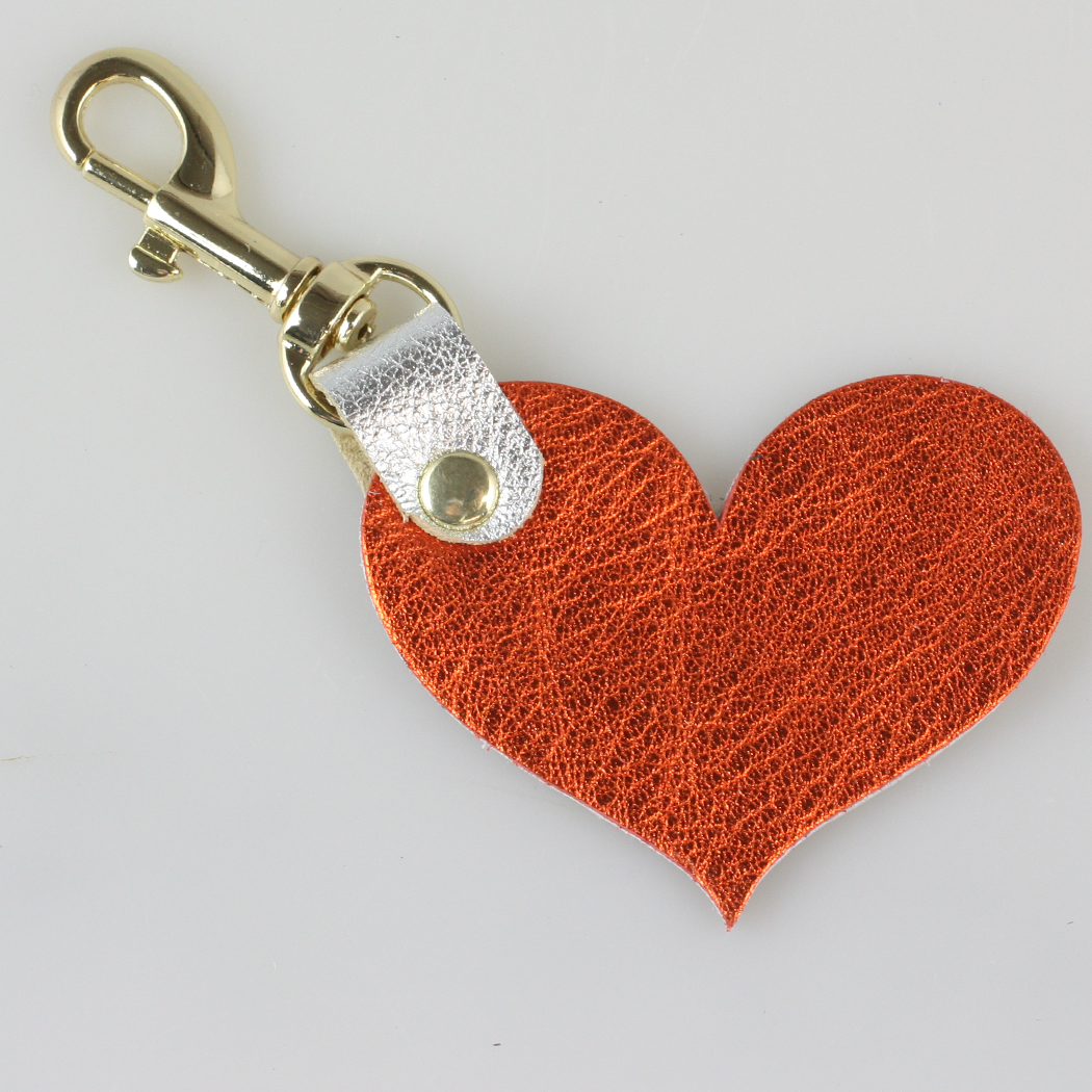 Metallic Leather Keychains: 5 SHAPES!