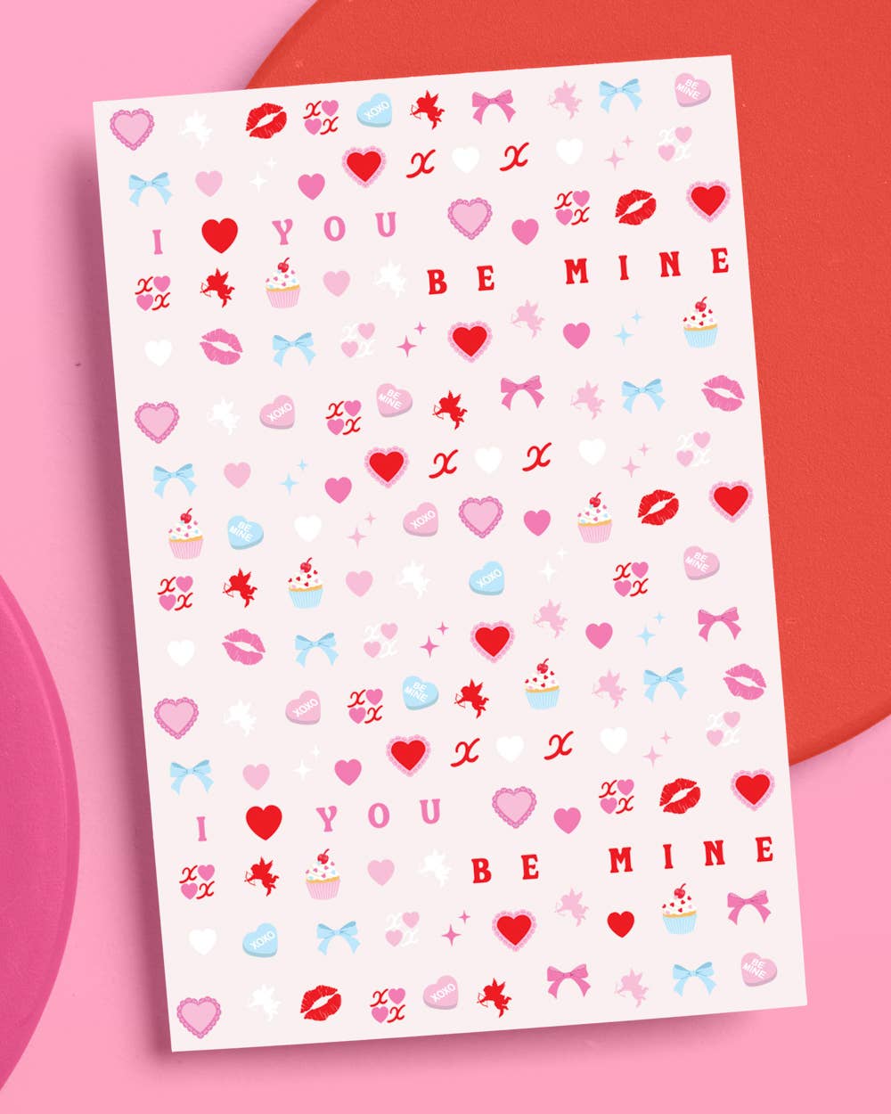 Xo, Fetti Be Mine Nail Stickers | cupid, valentine, cute, nail art, heart, gift