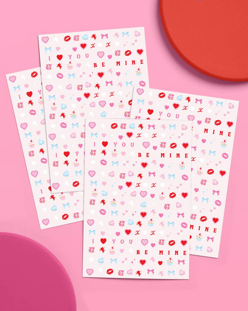 Xo, Fetti Be Mine Nail Stickers | cupid, valentine, cute, nail art, heart, gift