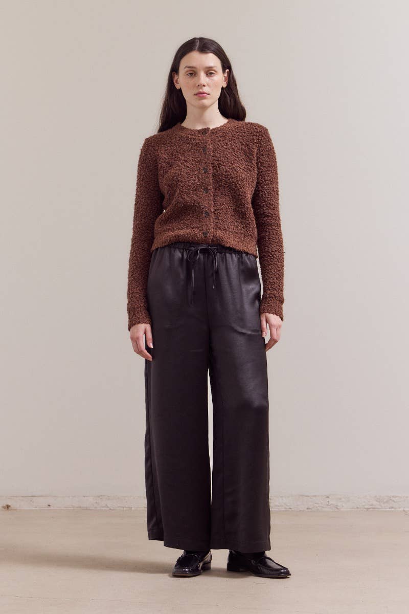 Wide Leg Satin Pants