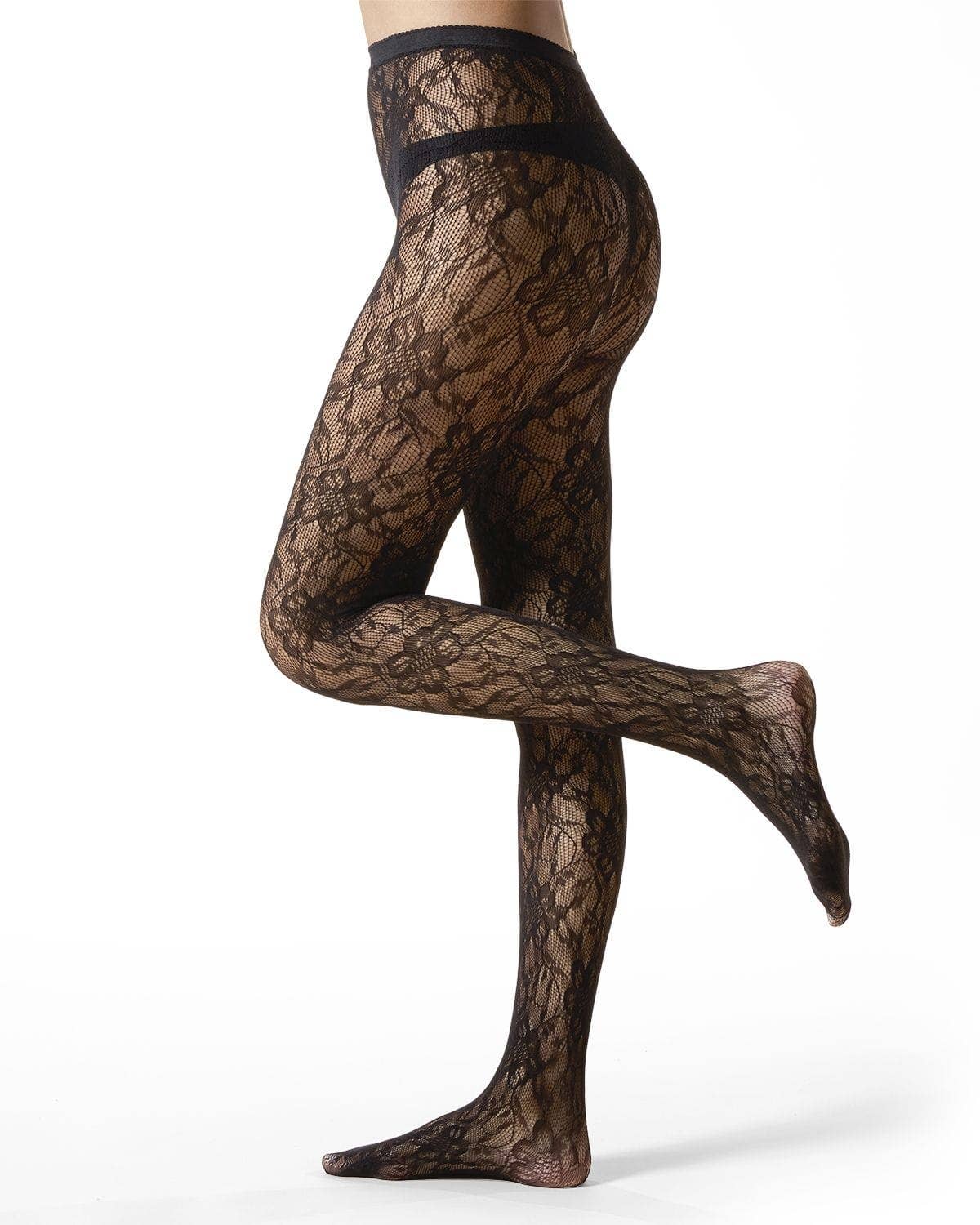 Blooming Floral Net Tights