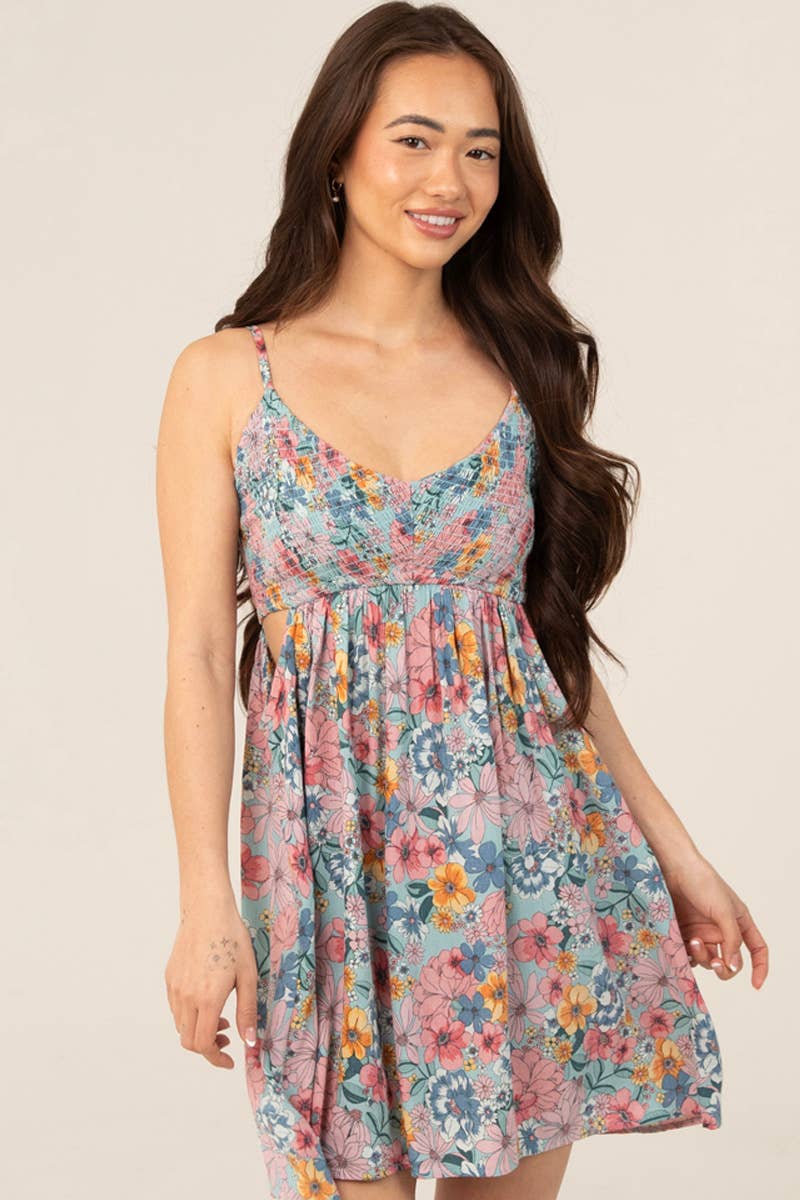 Sunlit Escape Cutout Maxi Dress