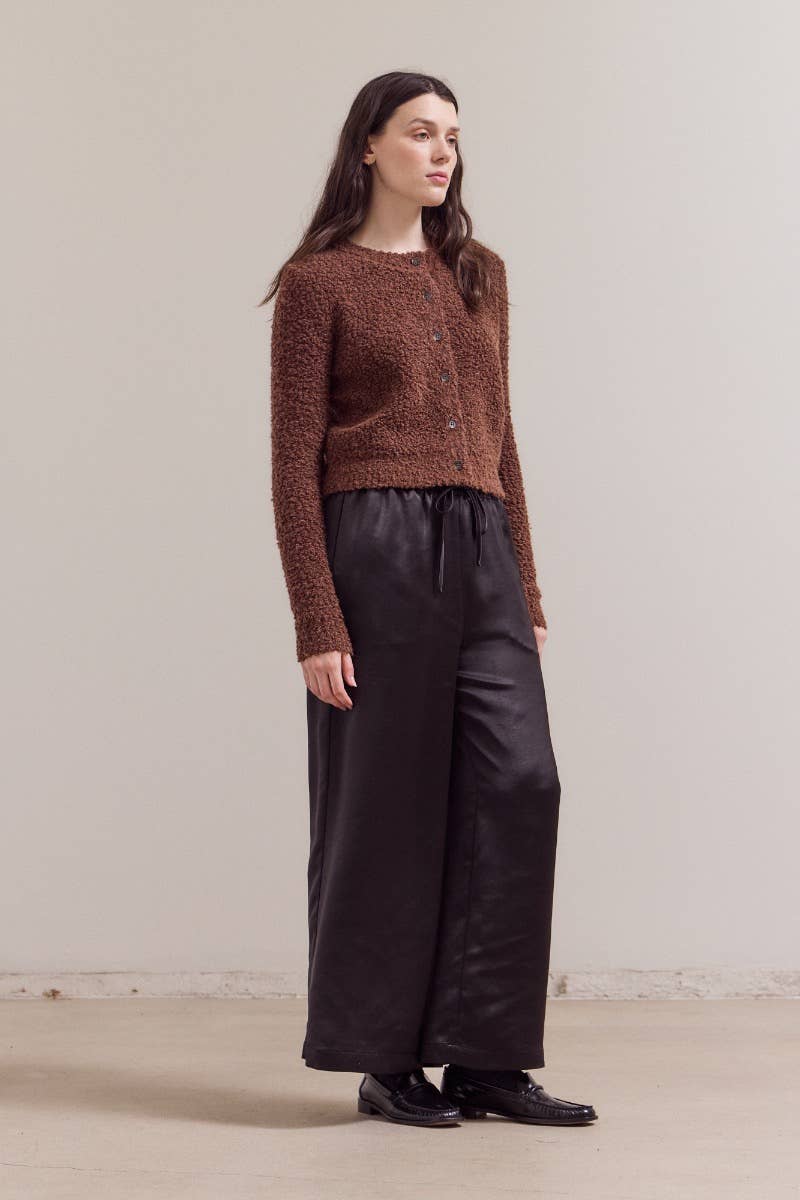 Wide Leg Satin Pants