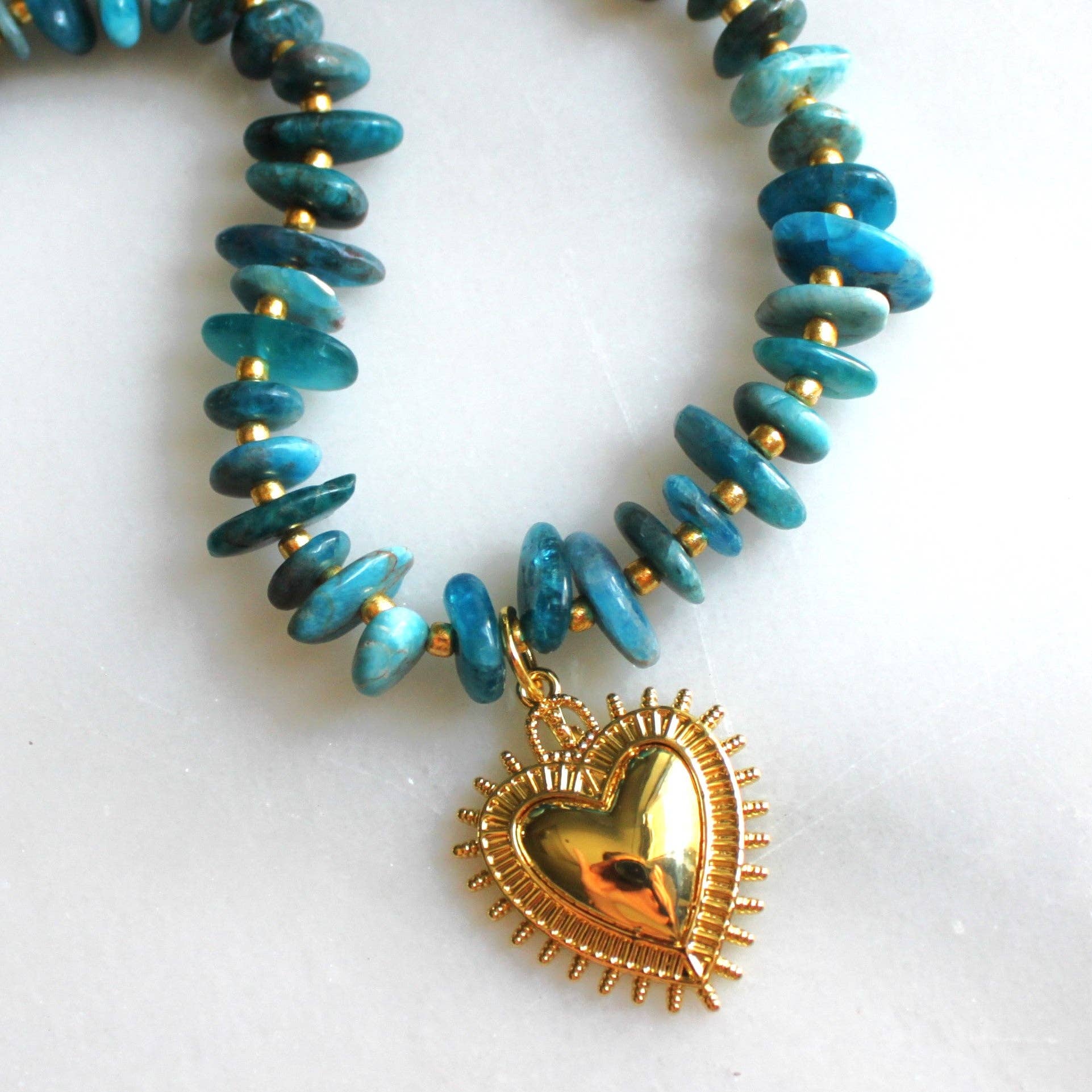 Grace Heart Beaded Necklace