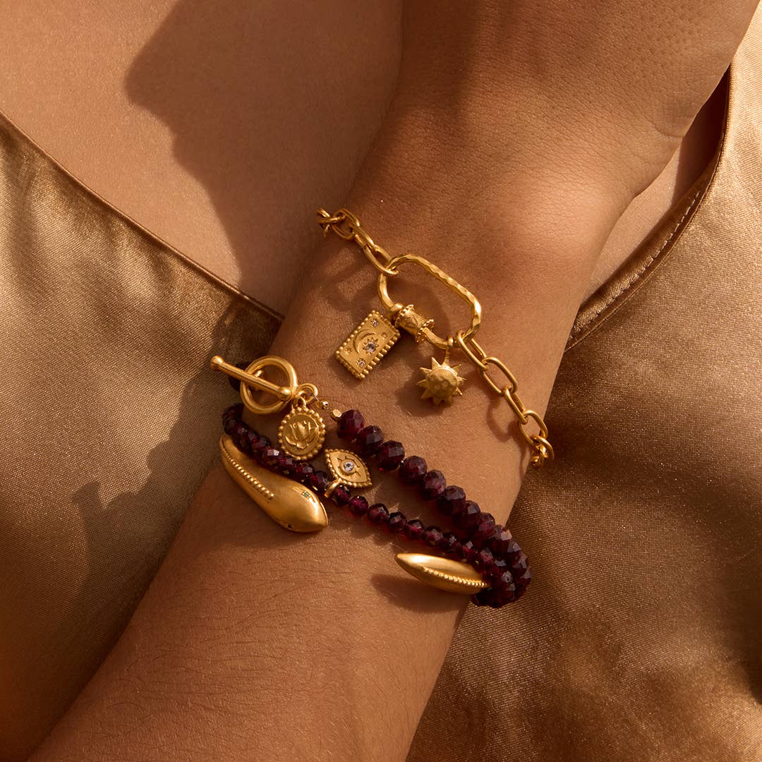 Sacred Guidance Snake Cuff Bracelet