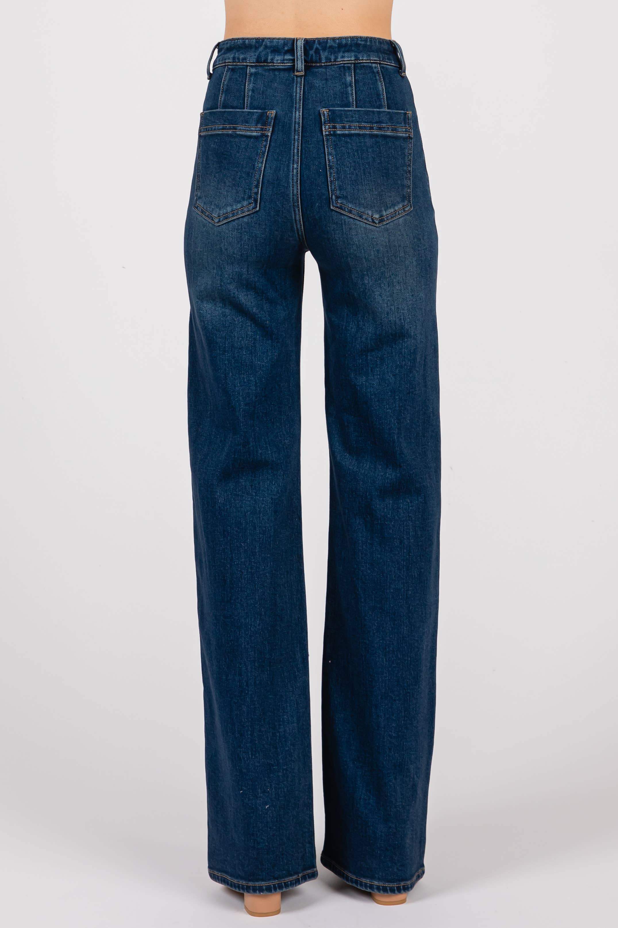 A-Line Front Seam Jeans