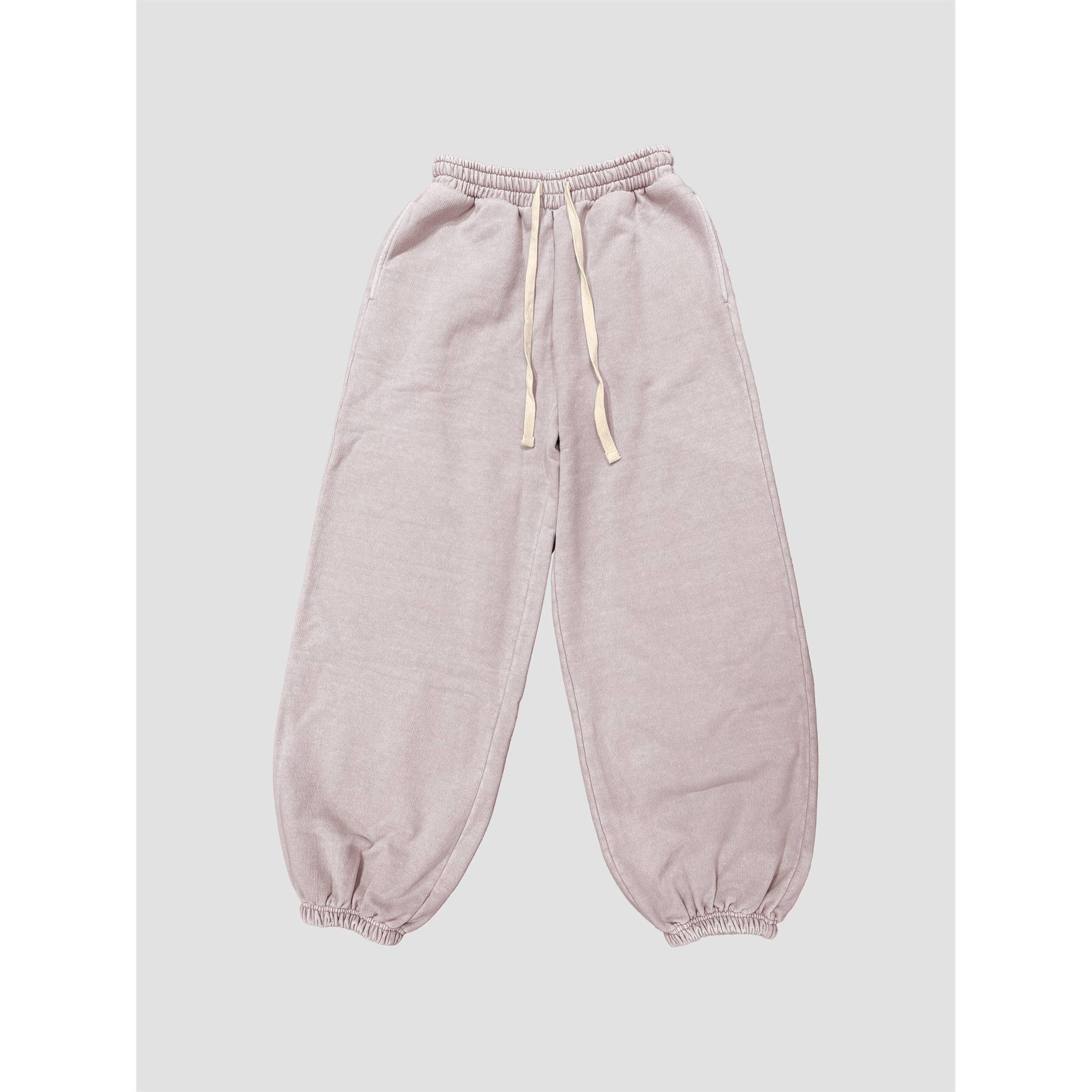 Acid Wash Wide Jogger Sweat Pants
