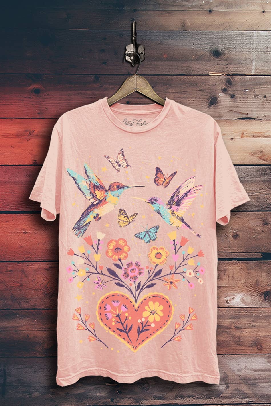 Birds & Flowers Graphic Top
