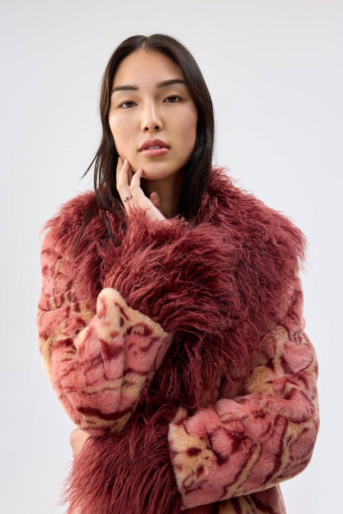 Cuvée Rose Faux Fur Coat by Unreal Fur