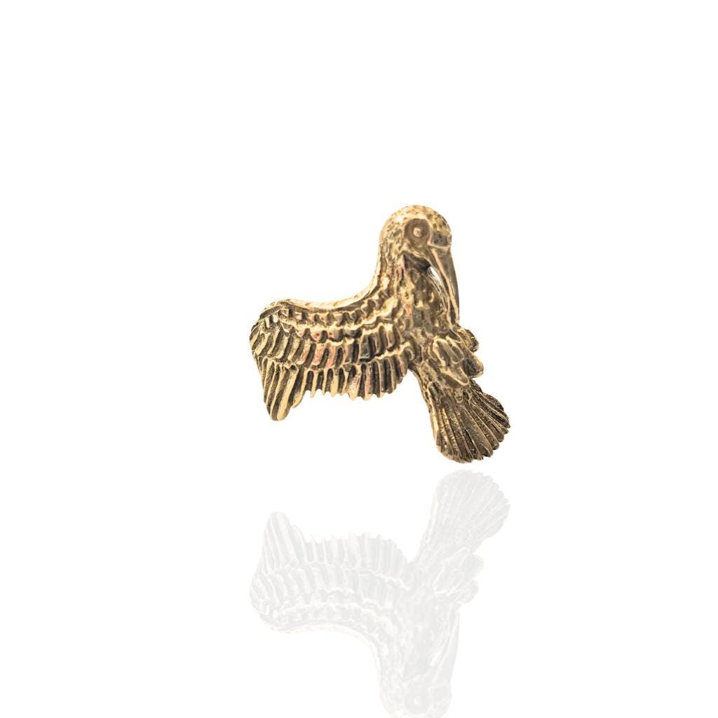 Hummingbird Ring - Brass Spirit Animal Statement Ring