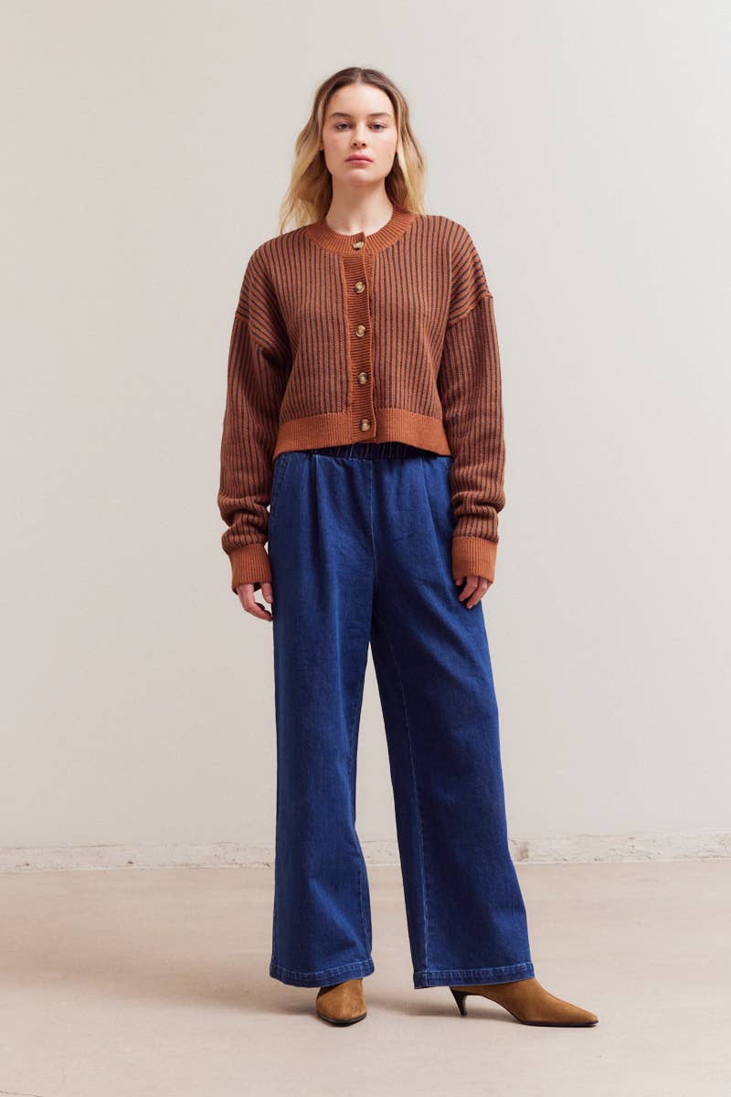 Classic Knitted Button-Up Cardigan