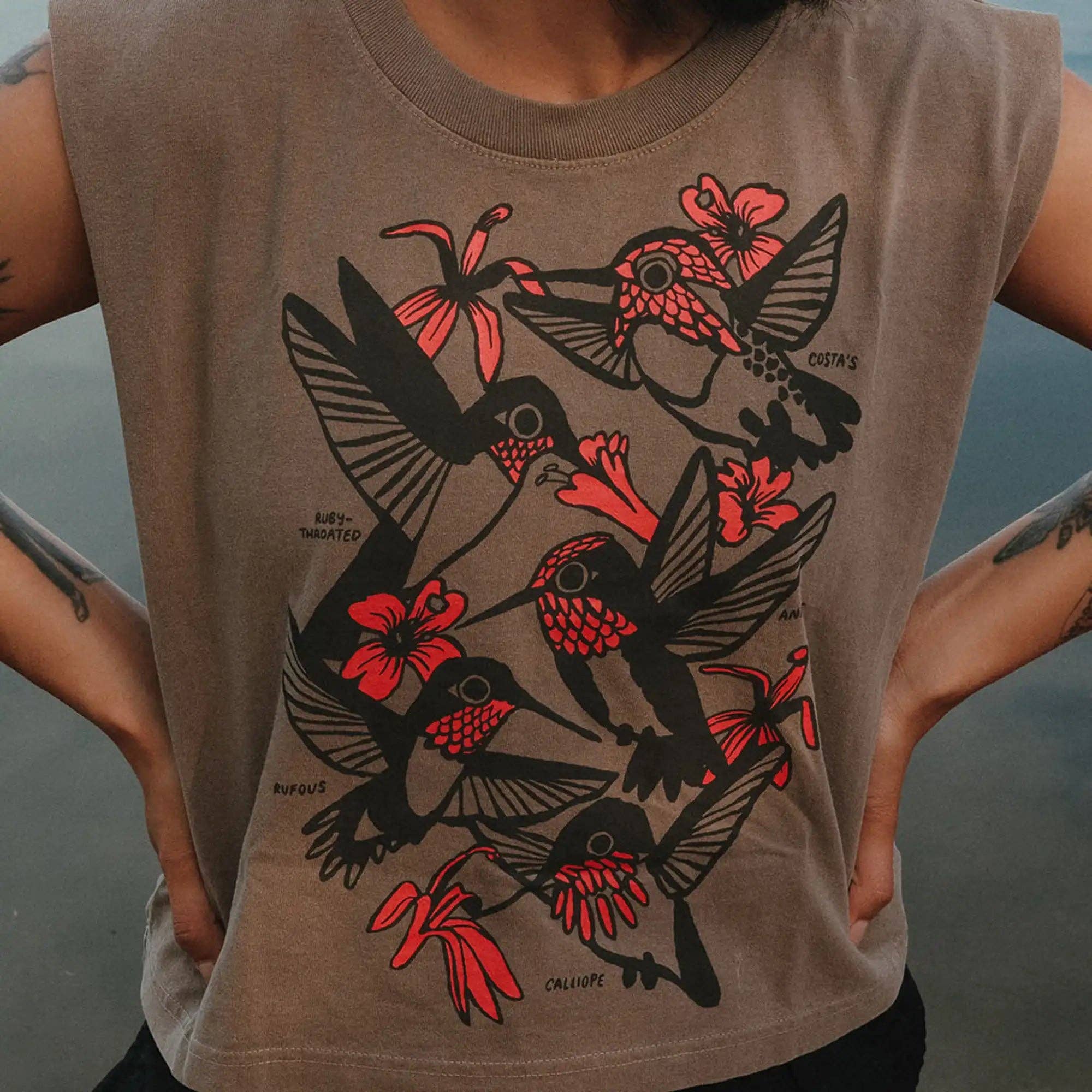 Hummingbirds Boxy Tank