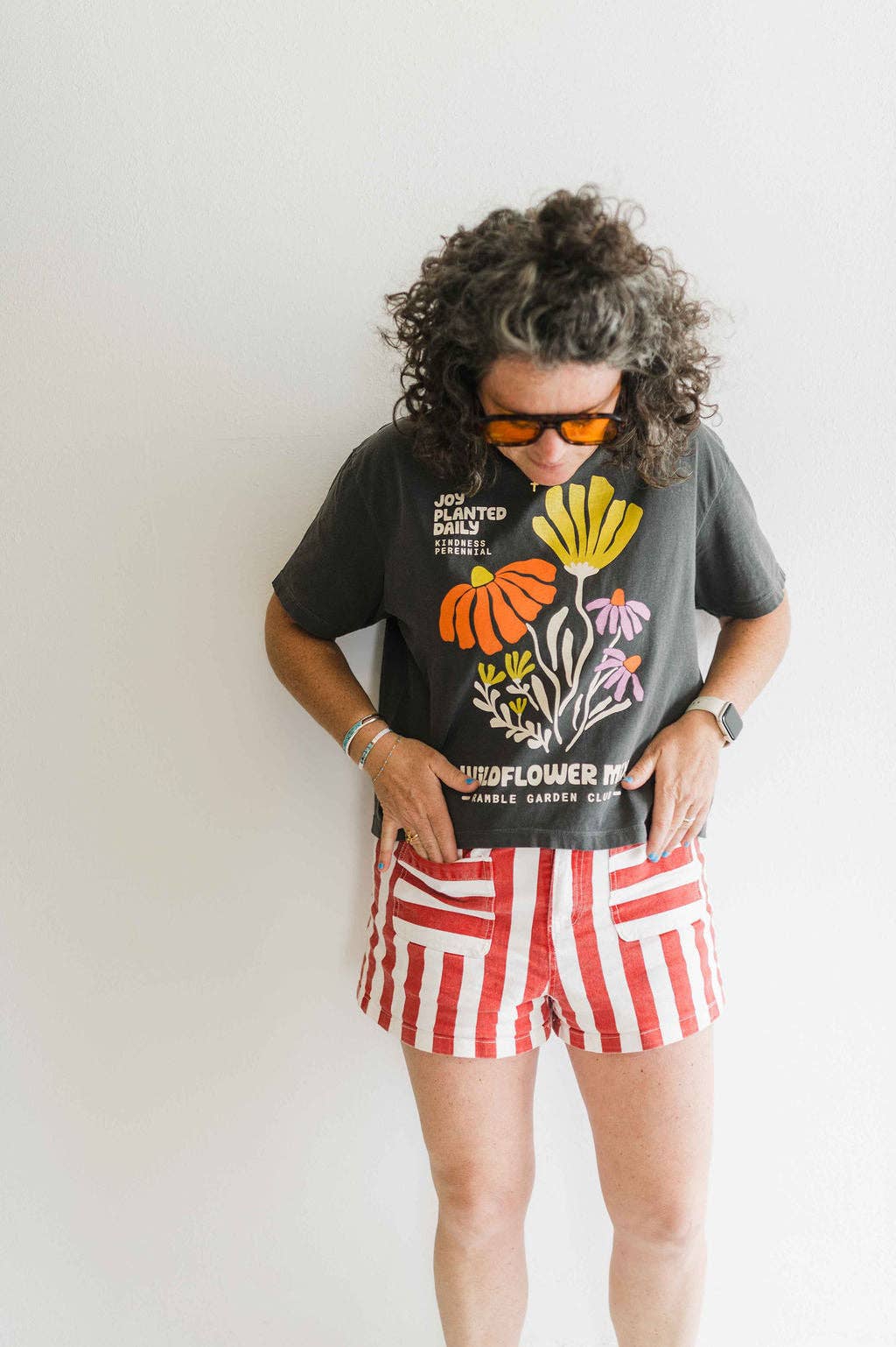 Joy wildflower | pepper boxy cropped tee