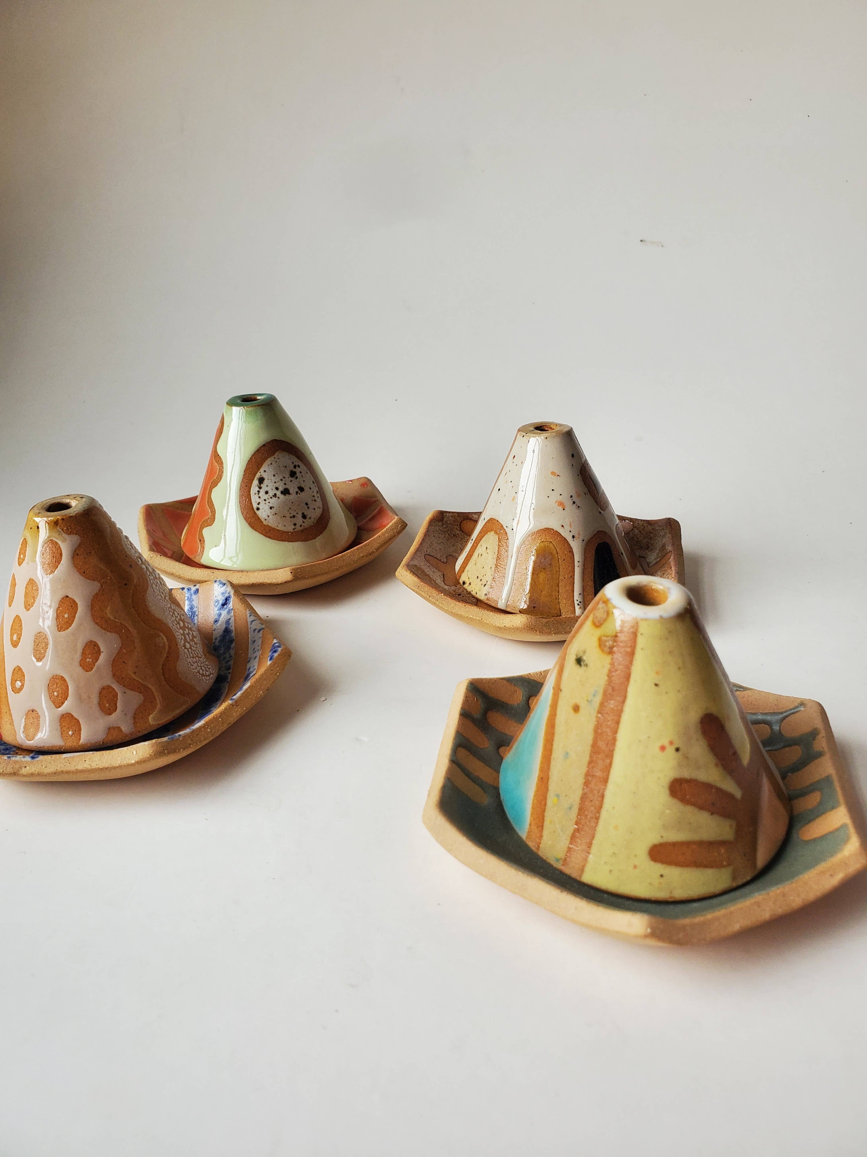 Incense Teepee and Plate