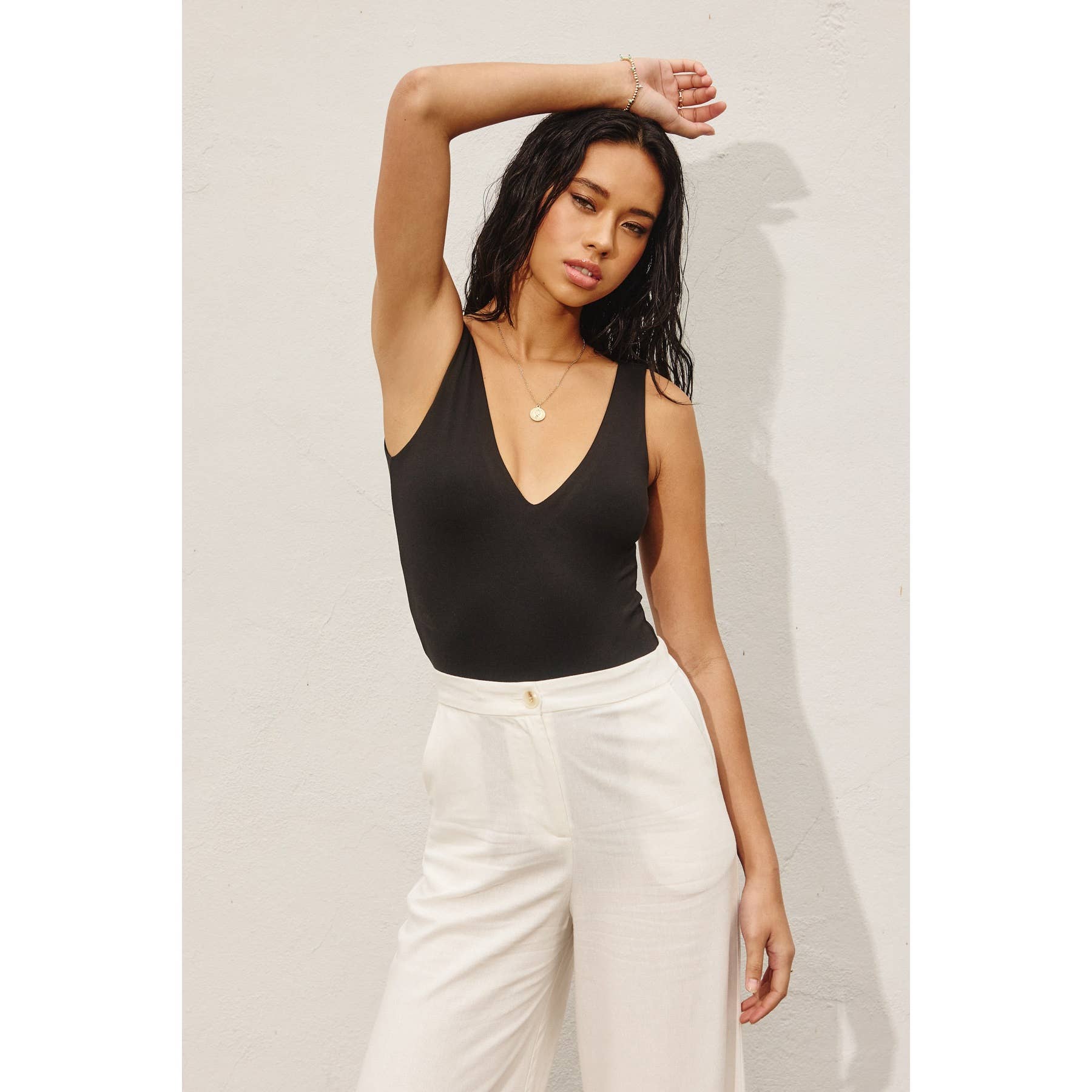 Double Plunging Bodysuit