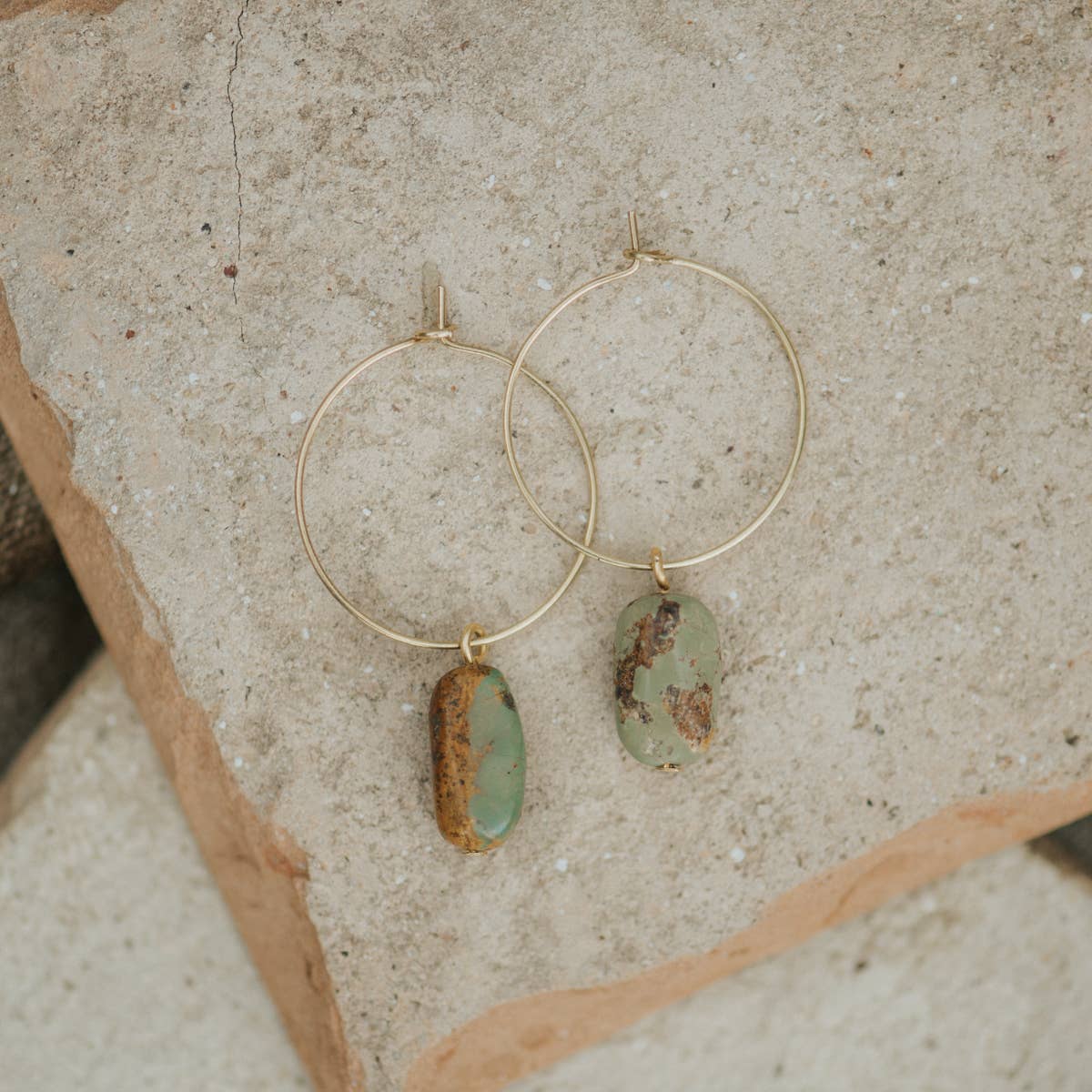Aurora Hoops // 25mm Solid Brass Hoops