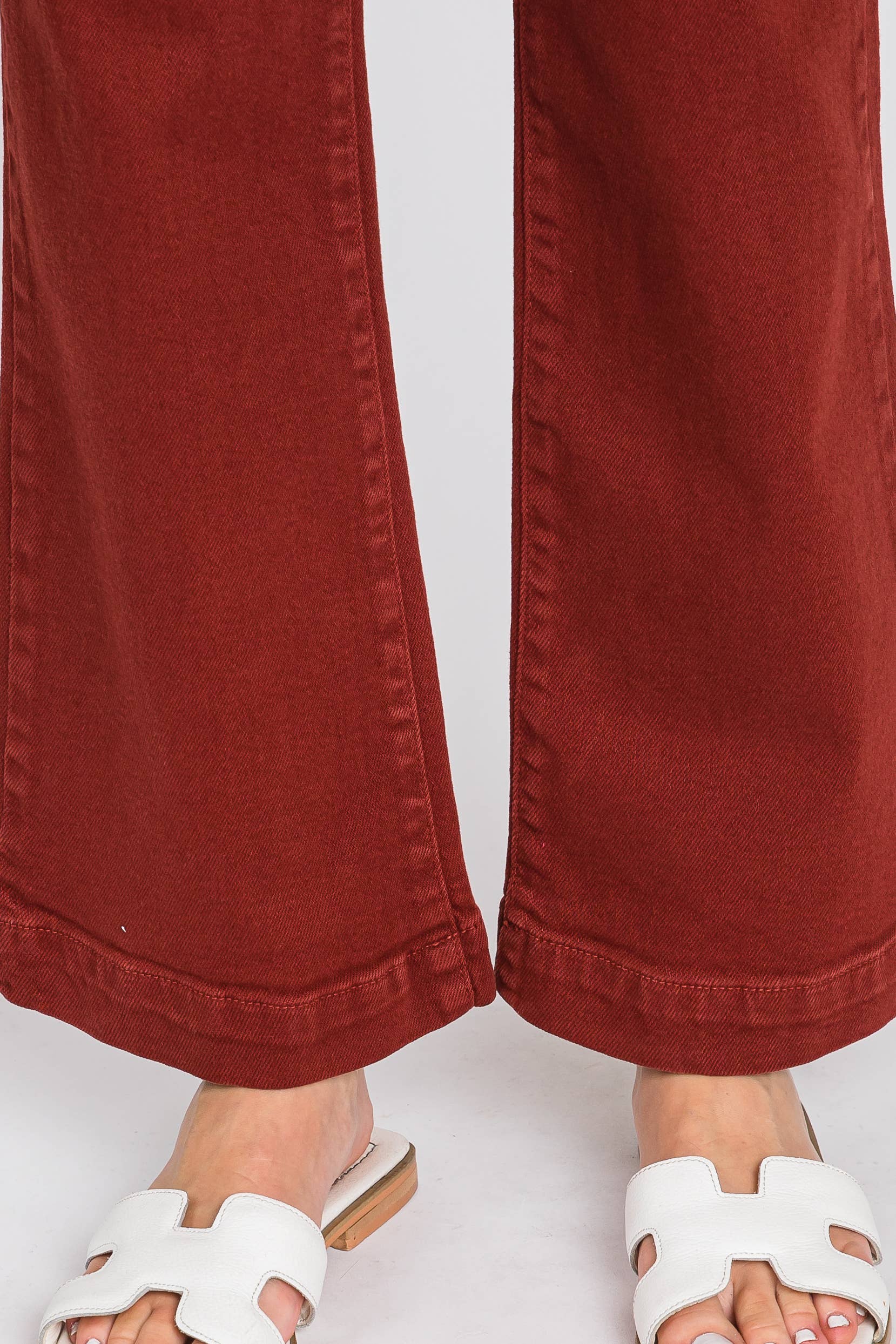 Sicily Wide Hem Cropped Jeans