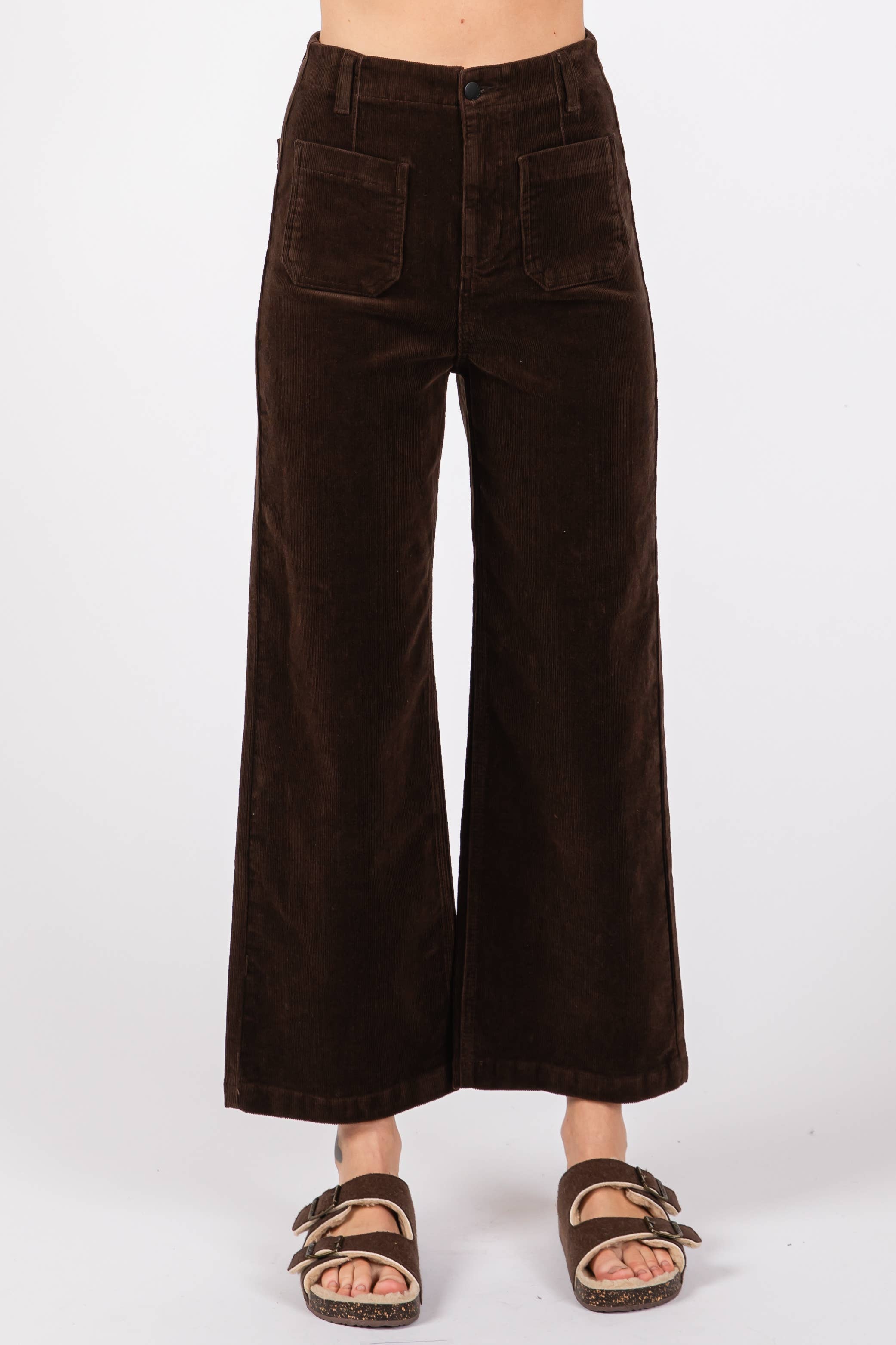 Espresso Patch Pocket Cords