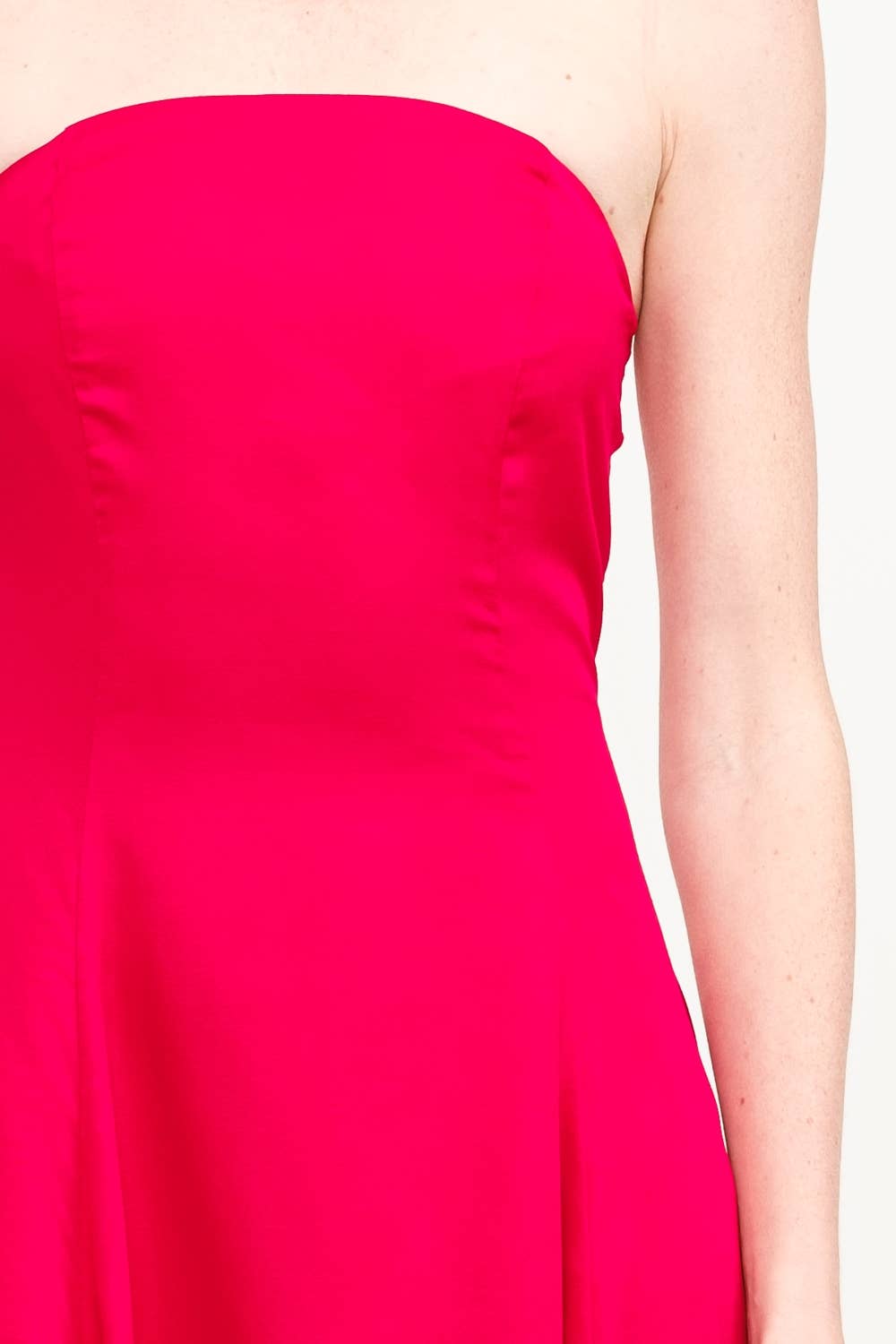 The Solstice Strapless Midi Dress