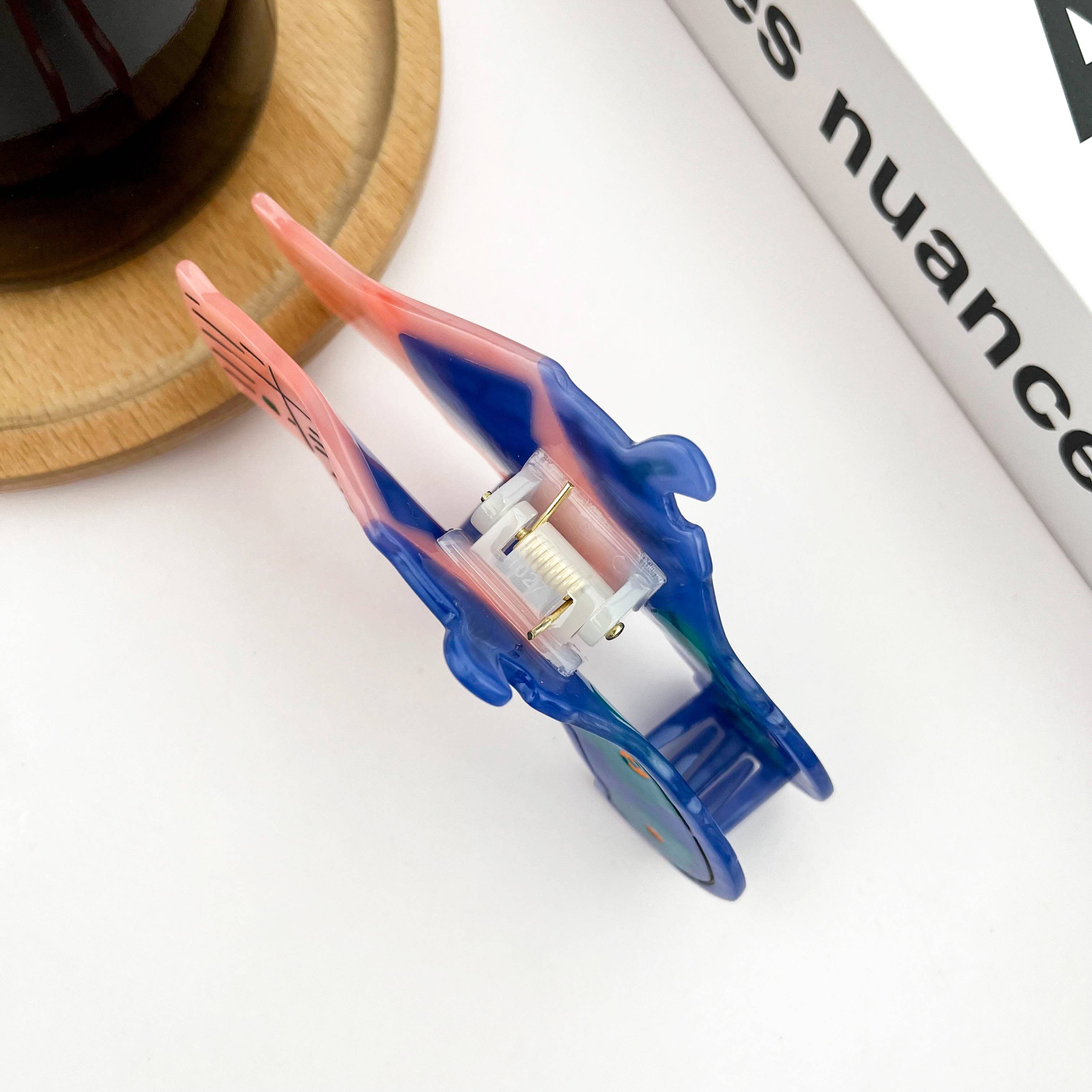 Pink Revolver Claw Clip, Acetate Hair Clip