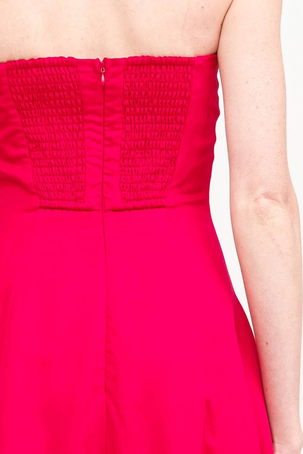 The Solstice Strapless Midi Dress