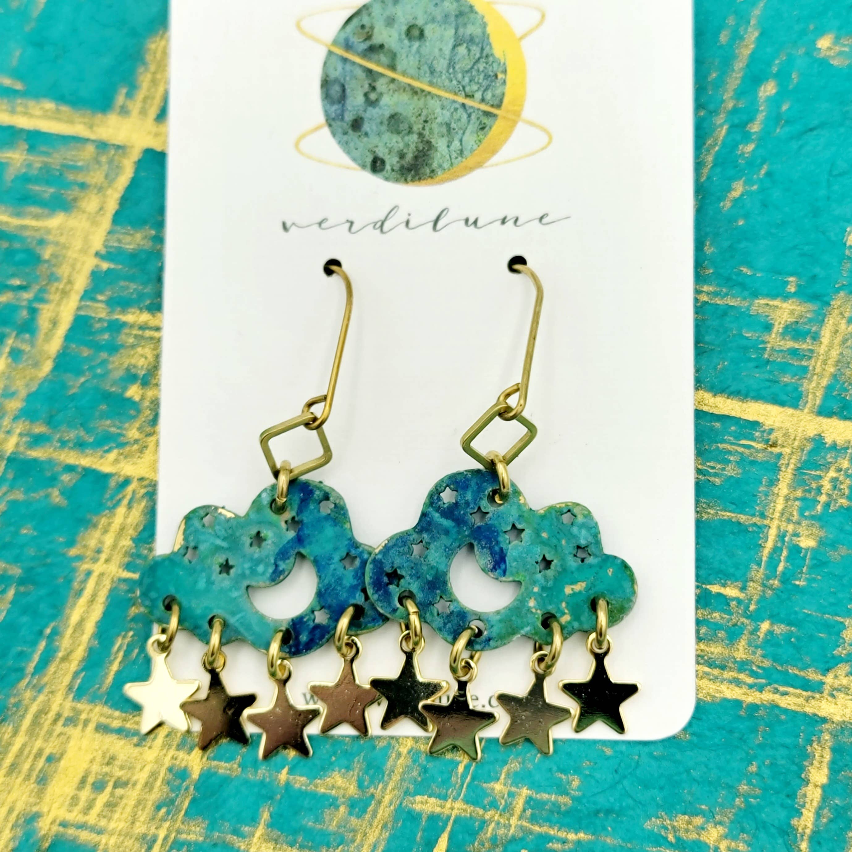 Sultry Summer Patina Earrings