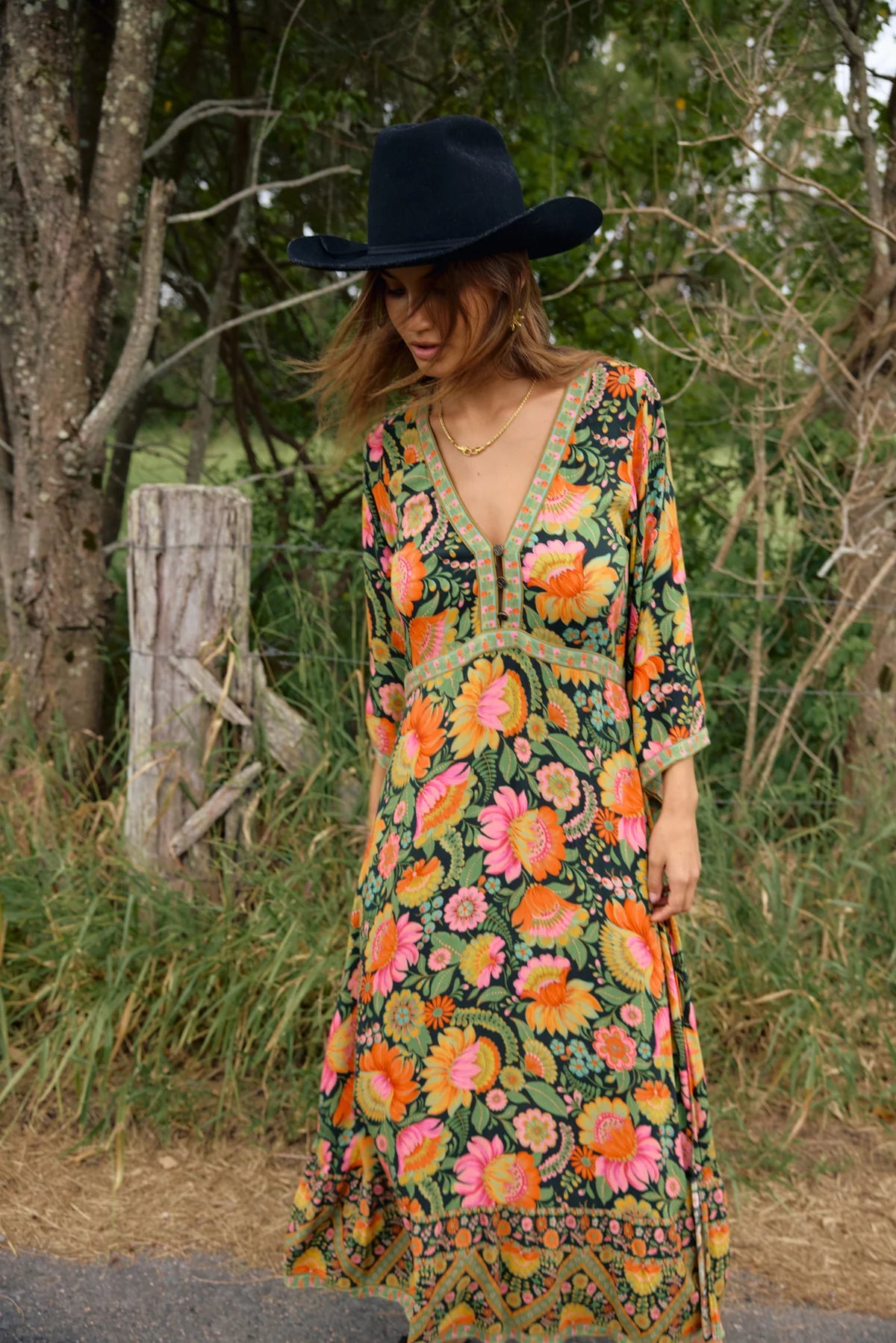 Empire Maxi Dress - Fiesta