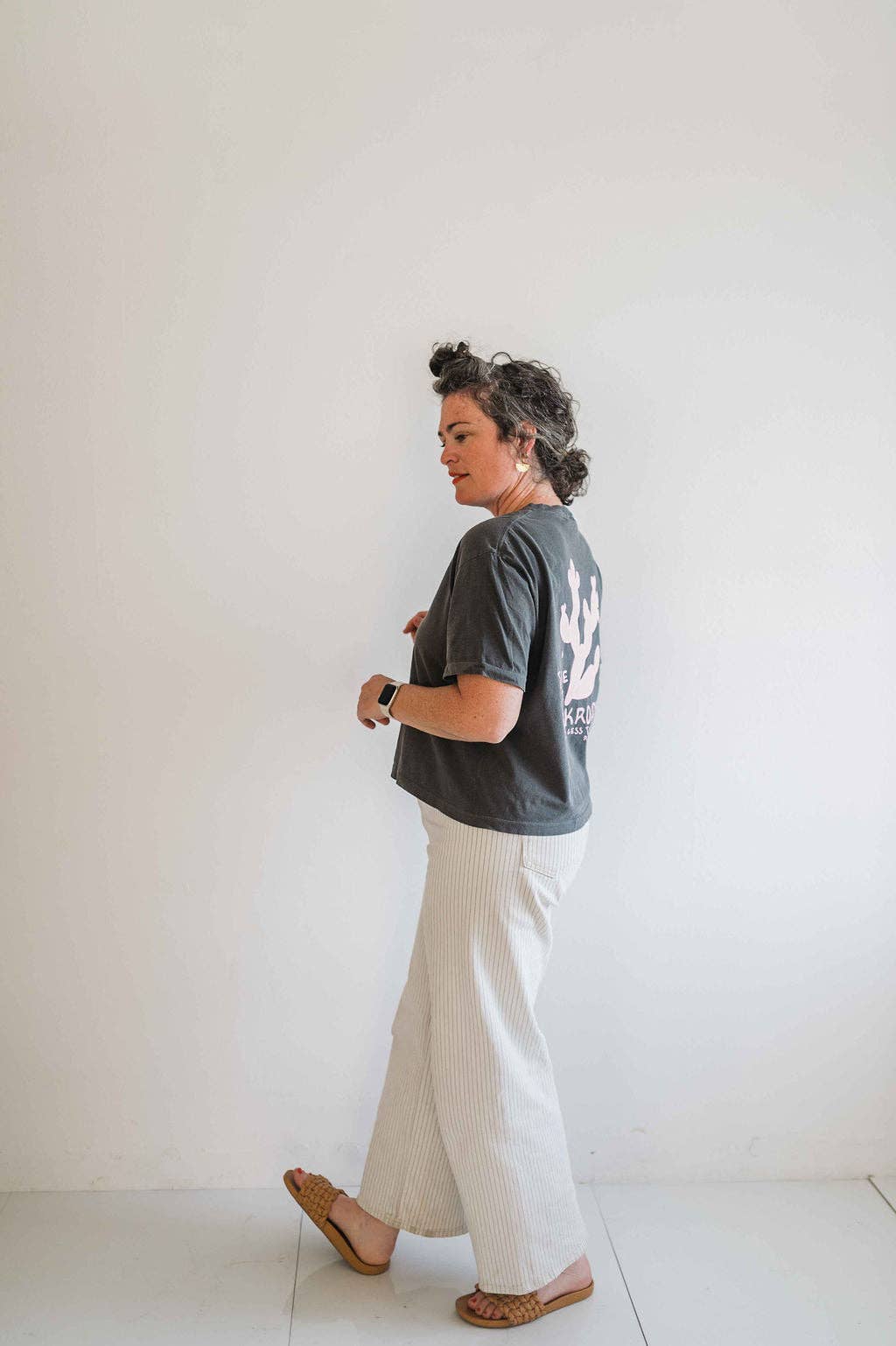 Slow Down Boxy Crop Tee