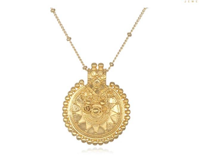 Enlightened Mind Mandala Necklace — 18kt Gold Plate