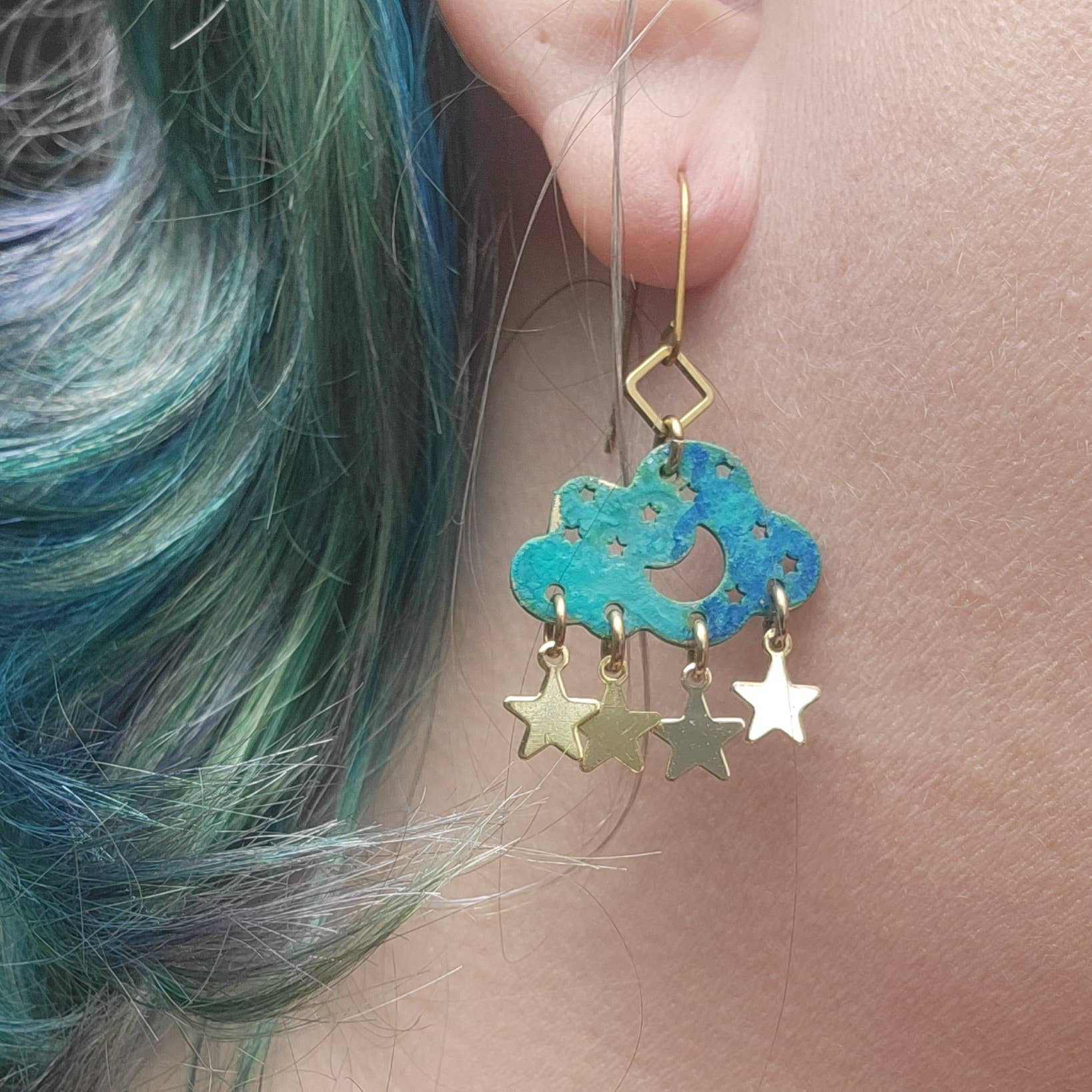 Sultry Summer Patina Earrings
