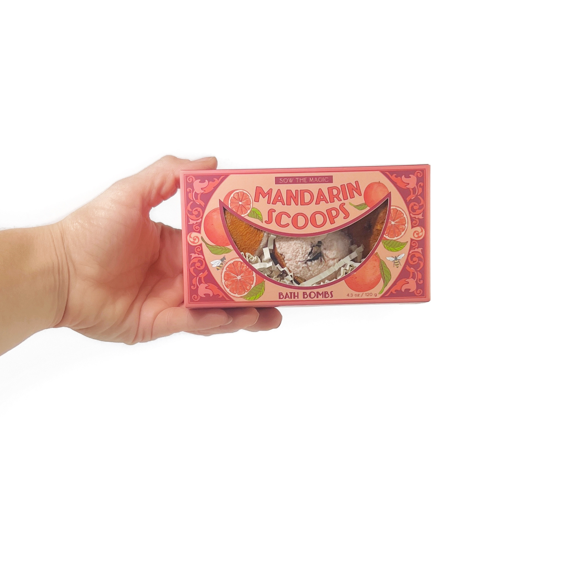 Mandarin Scoops Bath Bomb Gift Set made with Botanicals + Fruit